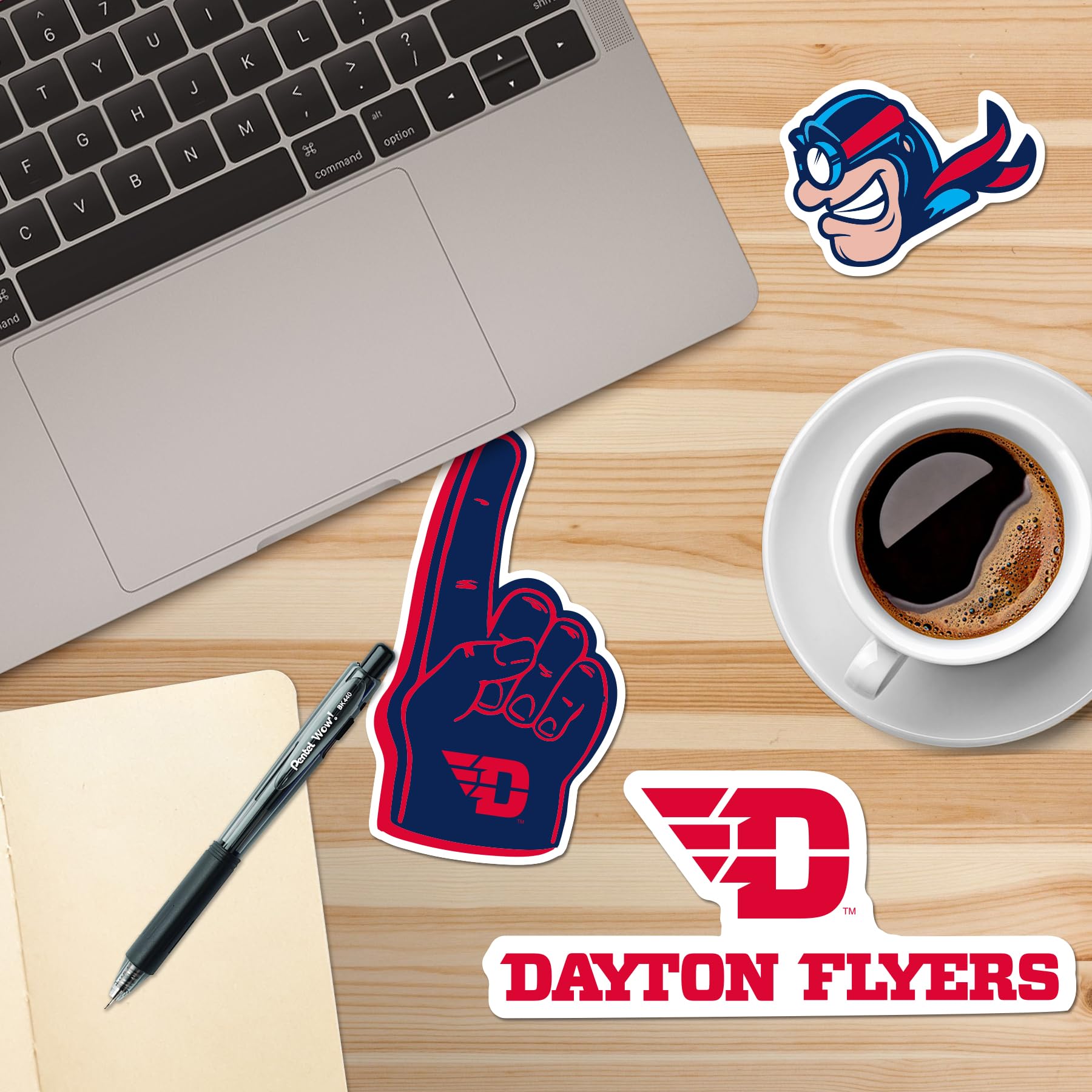 University Of Dayton 9Ct Vinyl Large Deluxe Stickers Variety Pack   Laptop, Water Bottle, Scrapbooking, Tablet, Skateboard, Indo