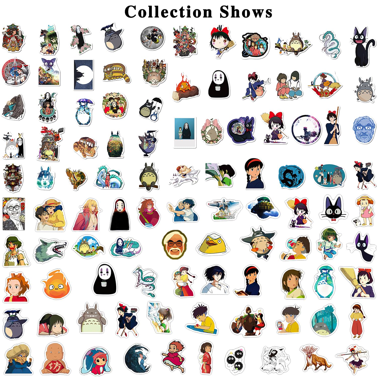 Pounchi Japanese Anime Stickers (200 Pcs) Cartoon Anime Stickers Merchandise Gifts For Party Supplies Decorations Laptop Water B