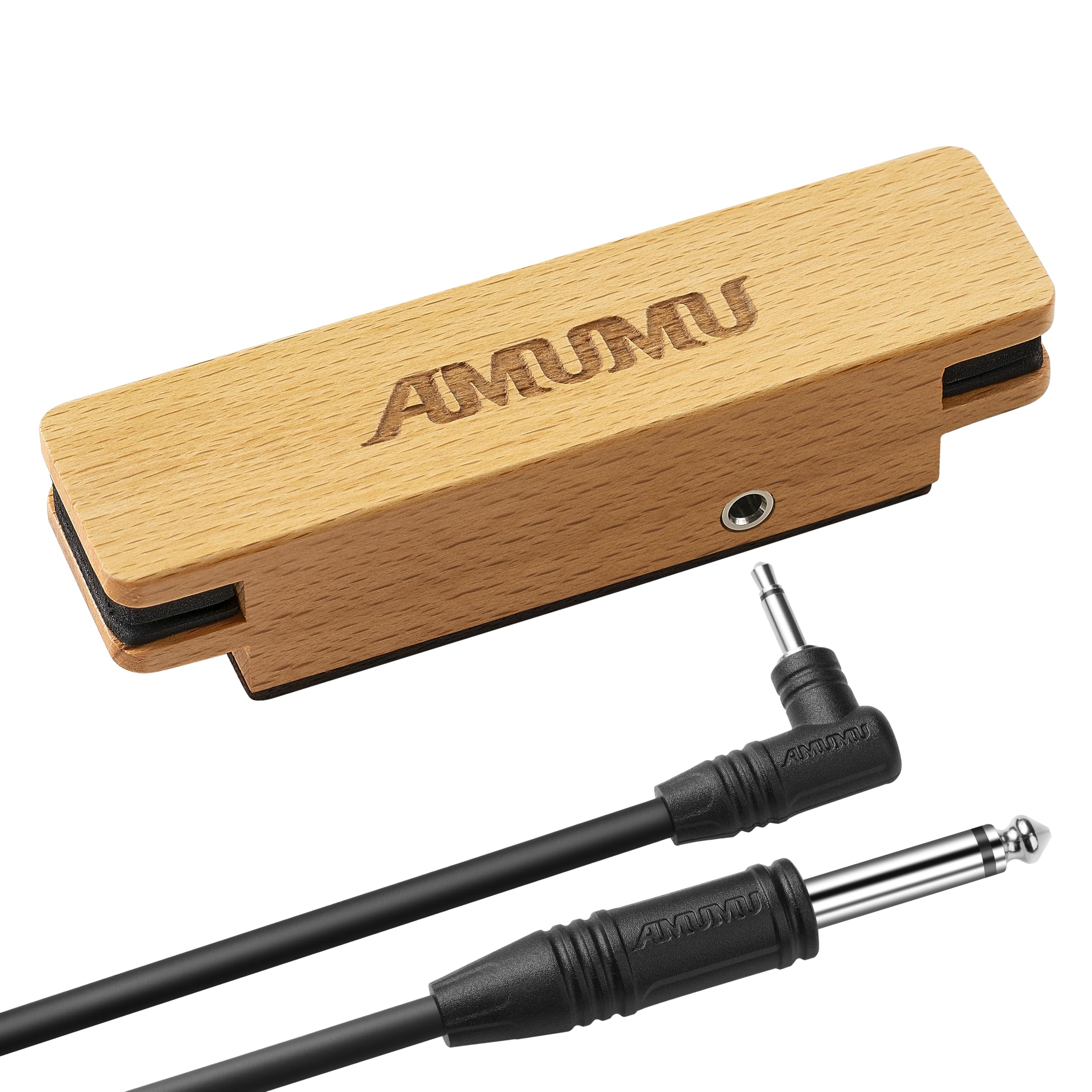 Amumu Sp30 Woody Magnetic Soundhole Pickup For Steel String Acoustic Guitars Single Coil