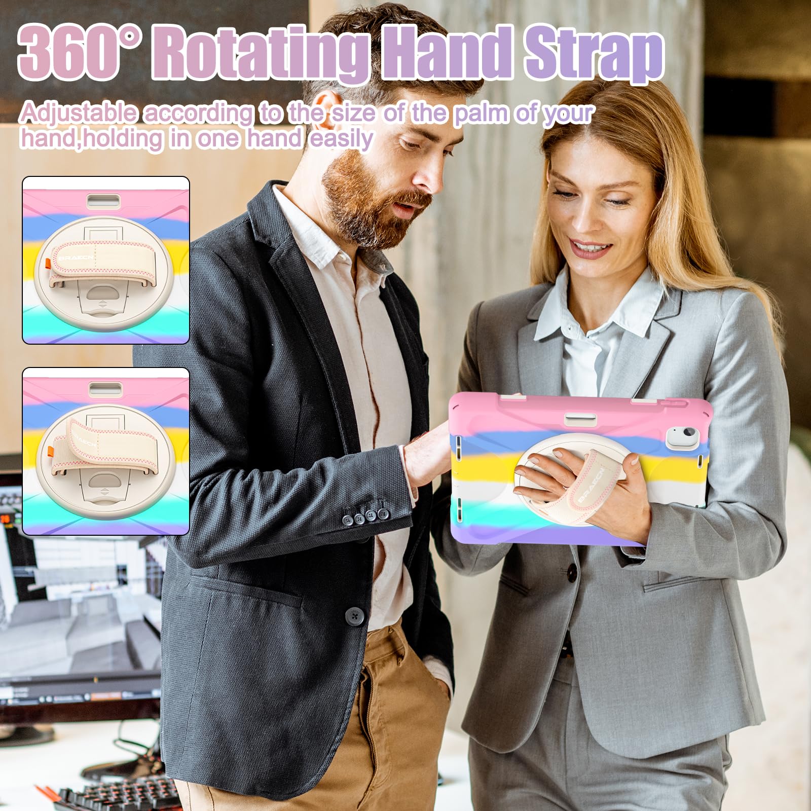 Braecnstock Kids Case For Apple Ipad Air 11 Inch 2024 6Th Gen Ipad Pro 11 4Th 3Rd 2Nd 1St Gen Ipad Air 5Th 4Th Gen 10.9'' Shockp