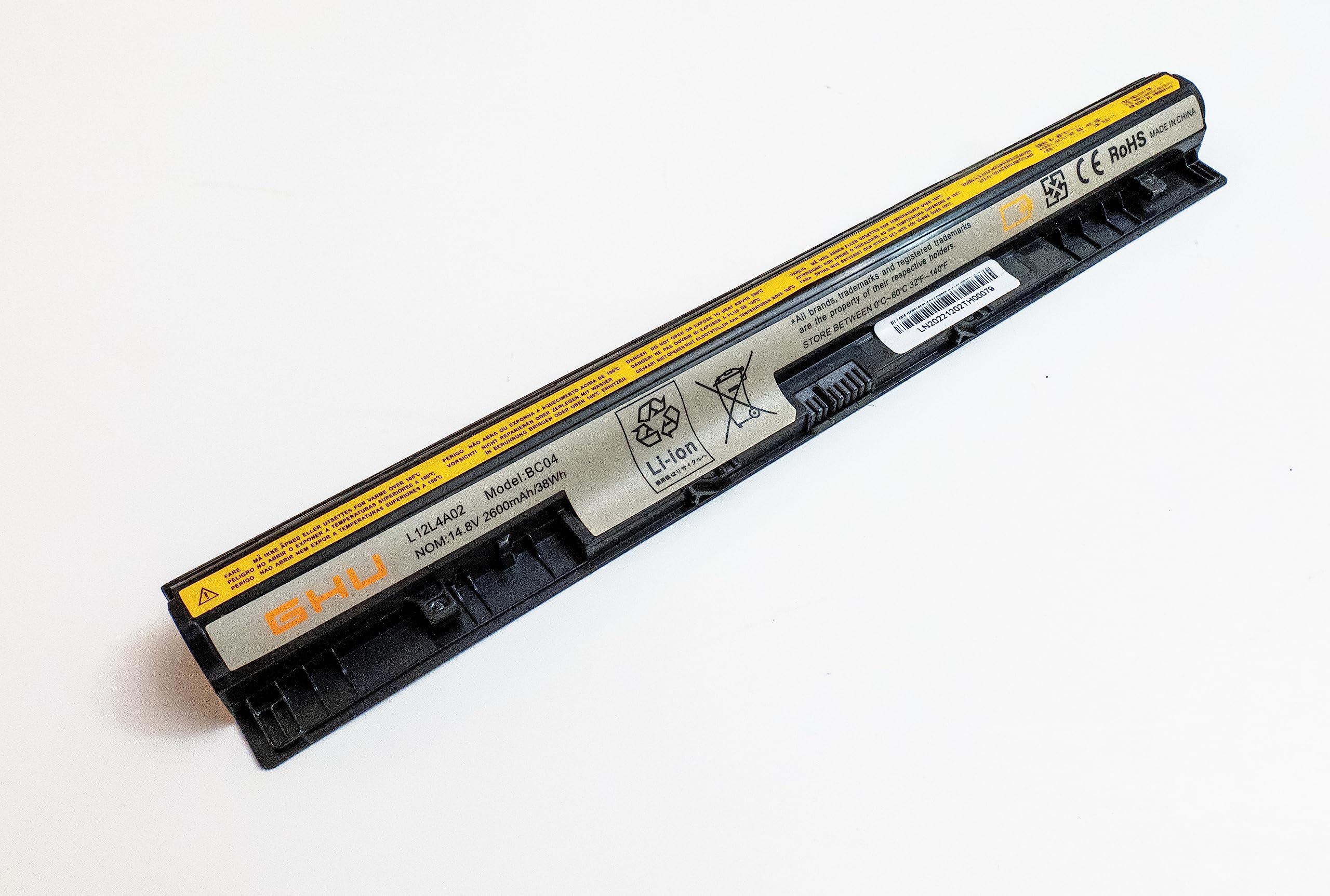 Ghu New Battery L12L4A02 L12L4E01 L12M4A02 L12M4E01 L12S4A02 L12S4E01 2600 Mah Compatible With Lenovo Ideapad G400S G405S G410S