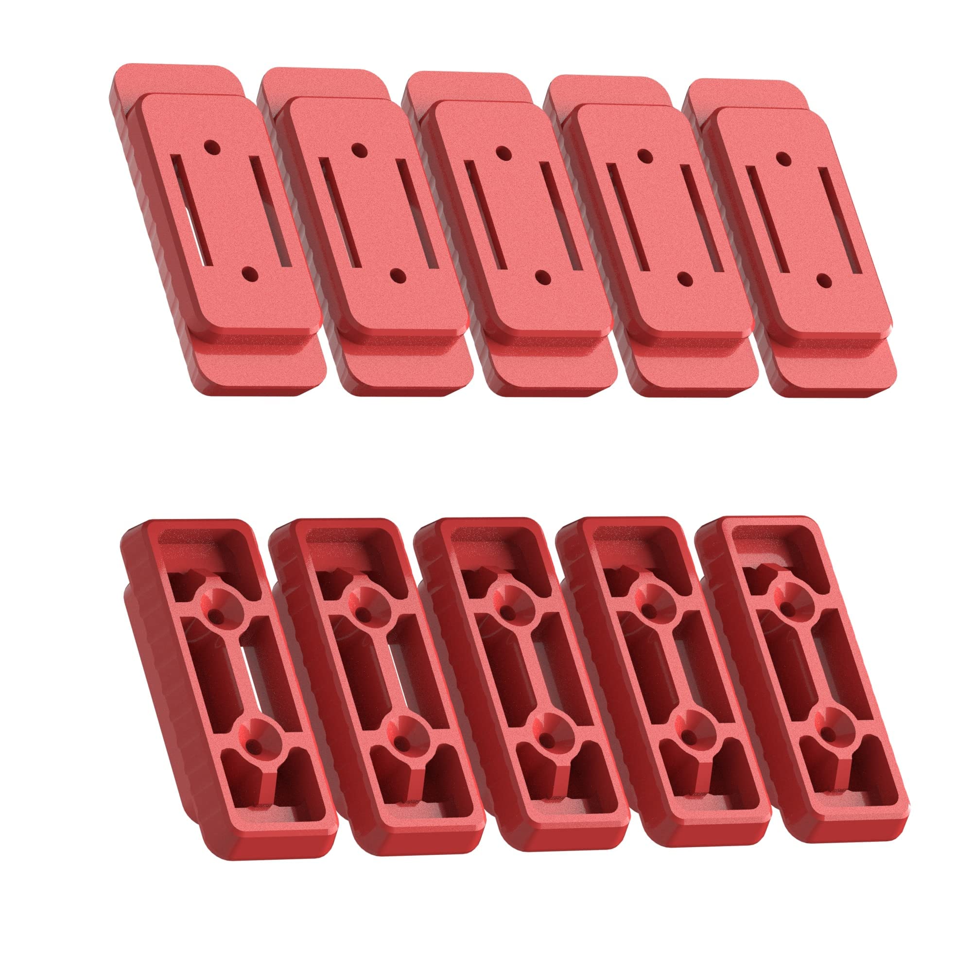 Nyvoozy Feet Mounting System, Mounting Feet For Milwaukee Packout, Mounting Feet For Milwaukee Packout System (10, Red)