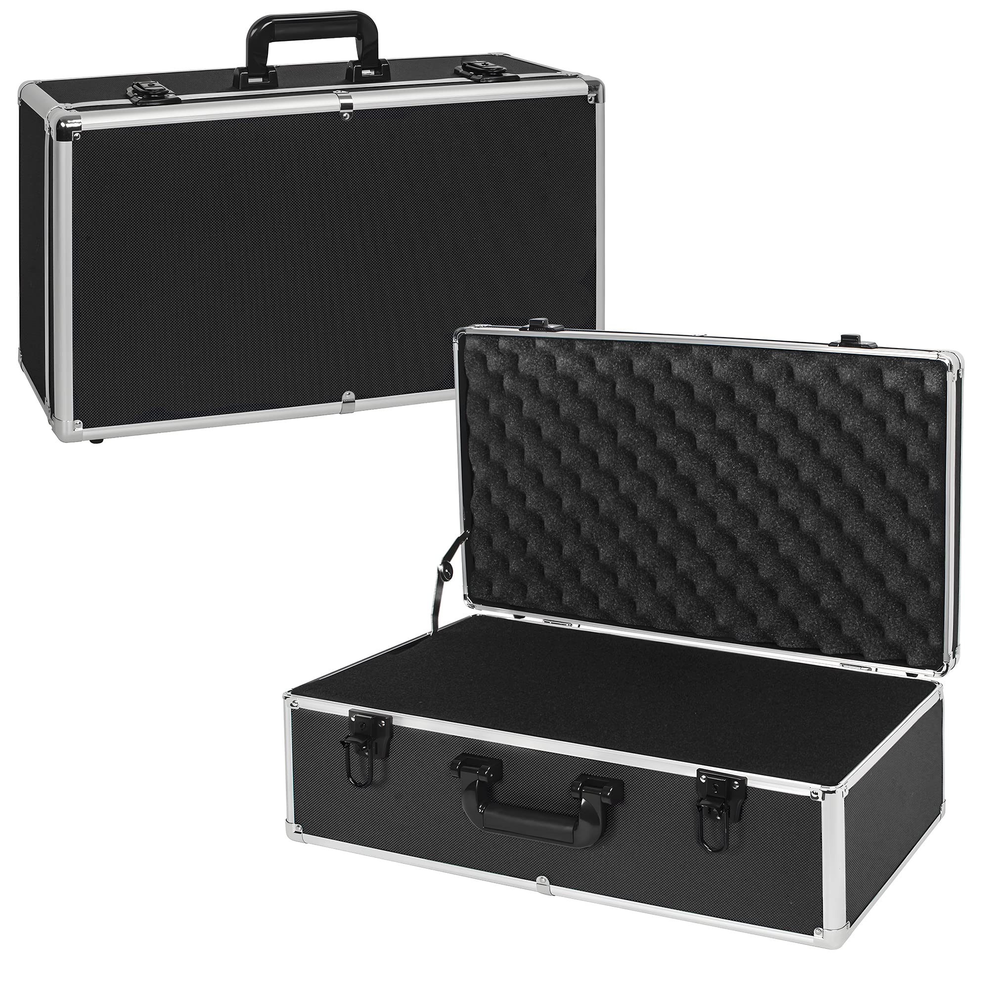 Ithwiu 22 Inch Hard Carrying Case Ideal For Wireless Mic System Storage & Camera Gear Transportation, Aluminum Alloy Sturdy Buil