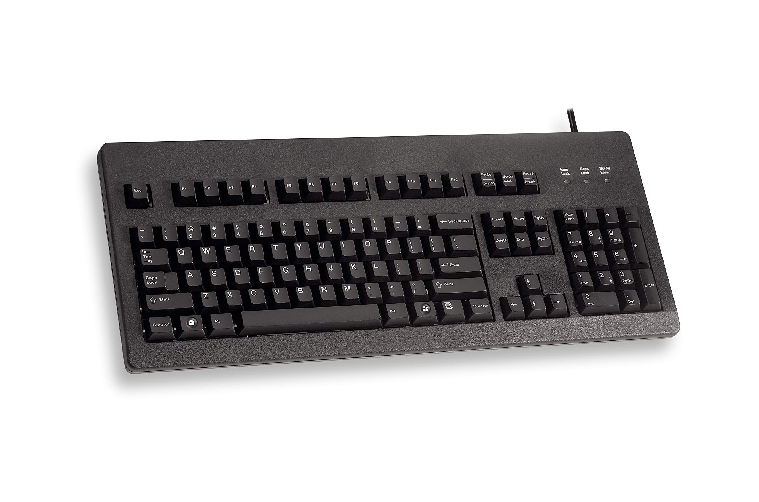 Cherry Mx Blue Switch Standard Corded Keyboard   104 Keys (G80 3000Lsceu 2)