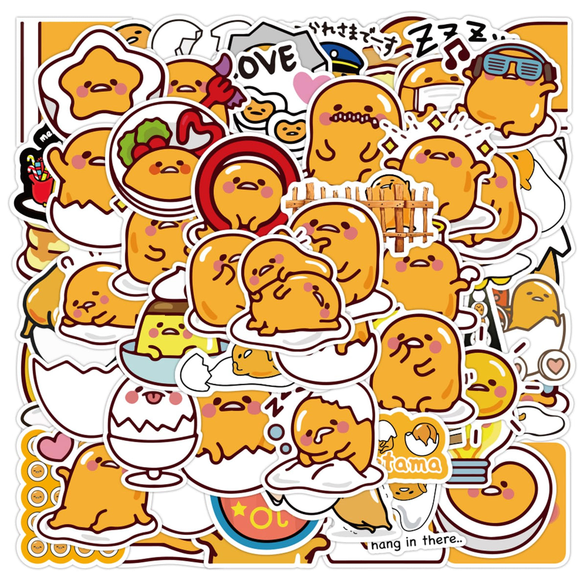 Kawaii Gudetam Cartoon Stickers For Water Bottle, 50Pcs Cute Sanri Cartoon Waterproof Vinyl Decal For Teen Girl Kids Laptop Skat