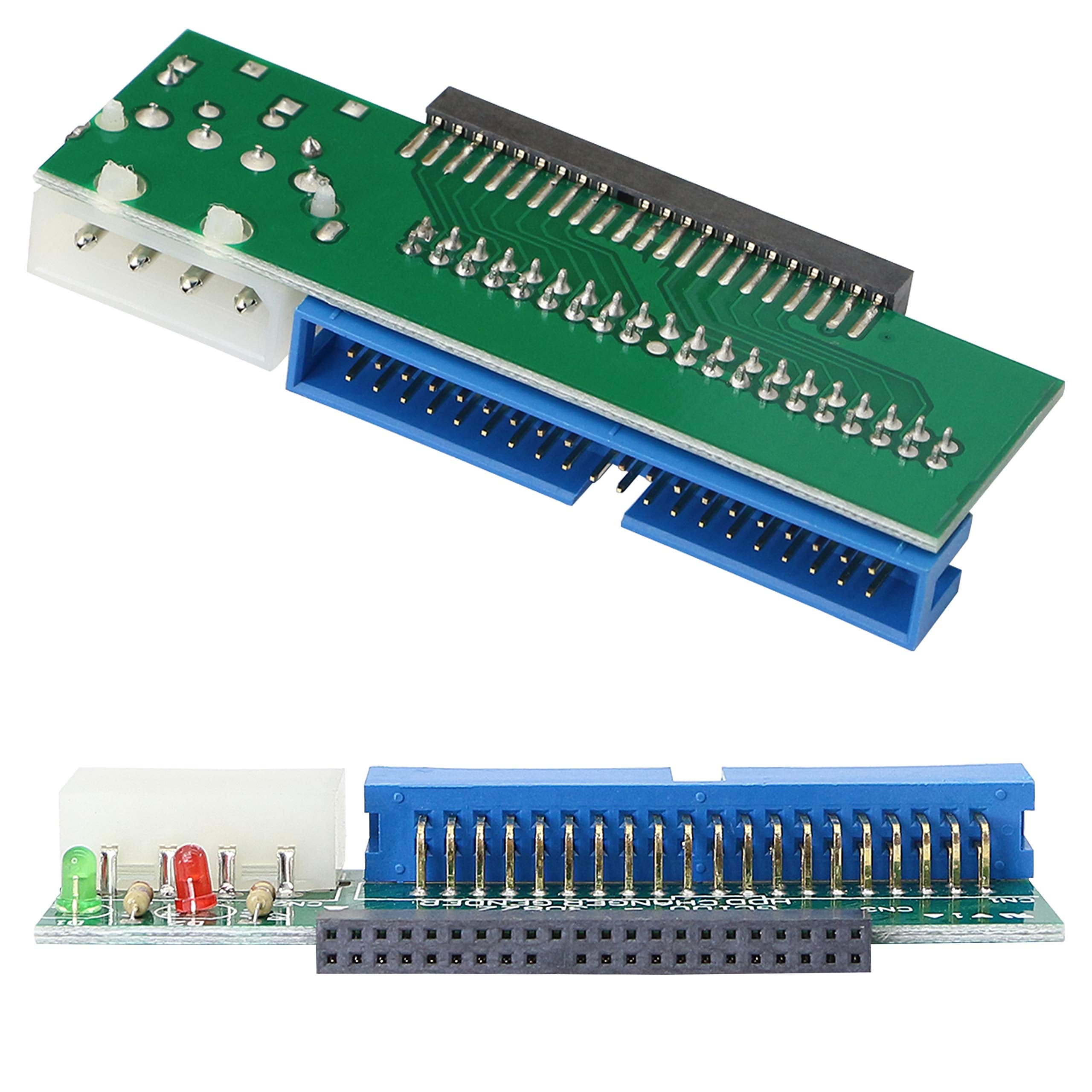 Gelrhonr Ide 2.5 To 3.5 Adapter,Leihong 44 Pin 2.5-Inch Ide Hard Disk Of Laptop To 40 Pin Ide Port On Pc Motherboard,Hdd Hard Di