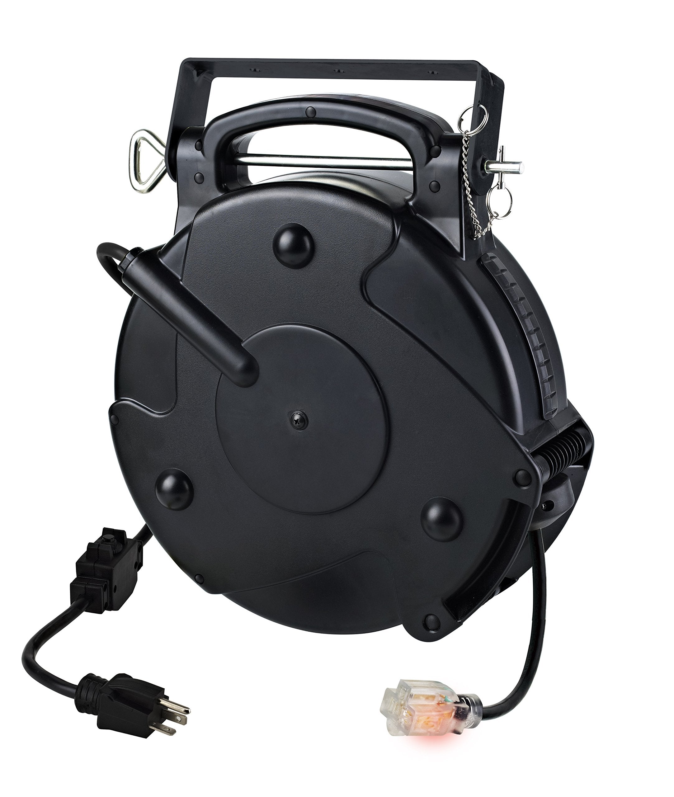 Alert Proreel Professional Grade Proreel 8645Tfi Heavy Duty Retractable Extension Cord Reel | 45 Foot 12/3 Sjtow 20 Amp Single T