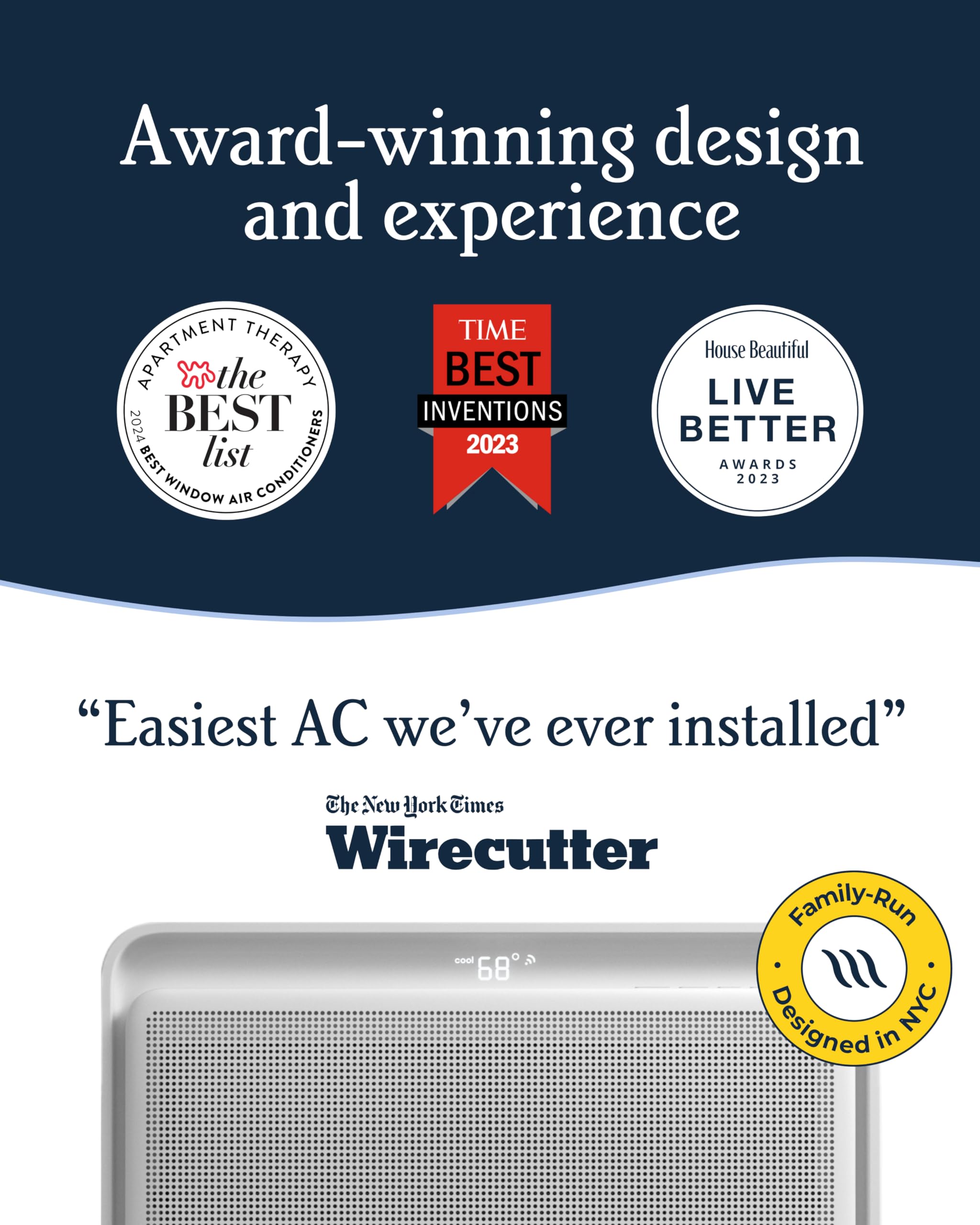 Windmill 8,000 Btu Inverter Window Air Conditioner - Ultra-Quiet & Smart, Cools Up To 350 Sq. Ft. - Easy Install, App/Wi-Fi, Voi