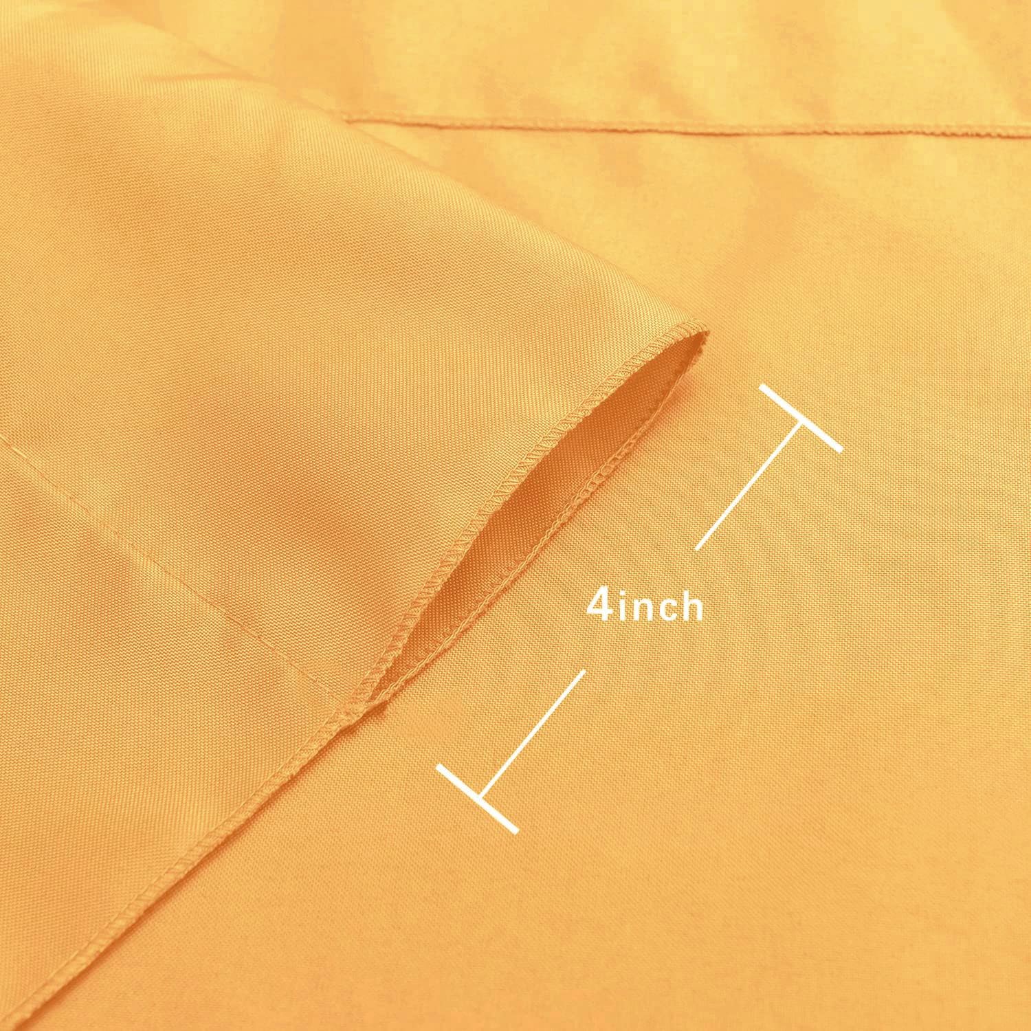 Hiasan Orange Yellow Backdrop Curtains For Parties, Polyester Photography Backdrop Drapes For Family Gatherings, Wedding Decorat