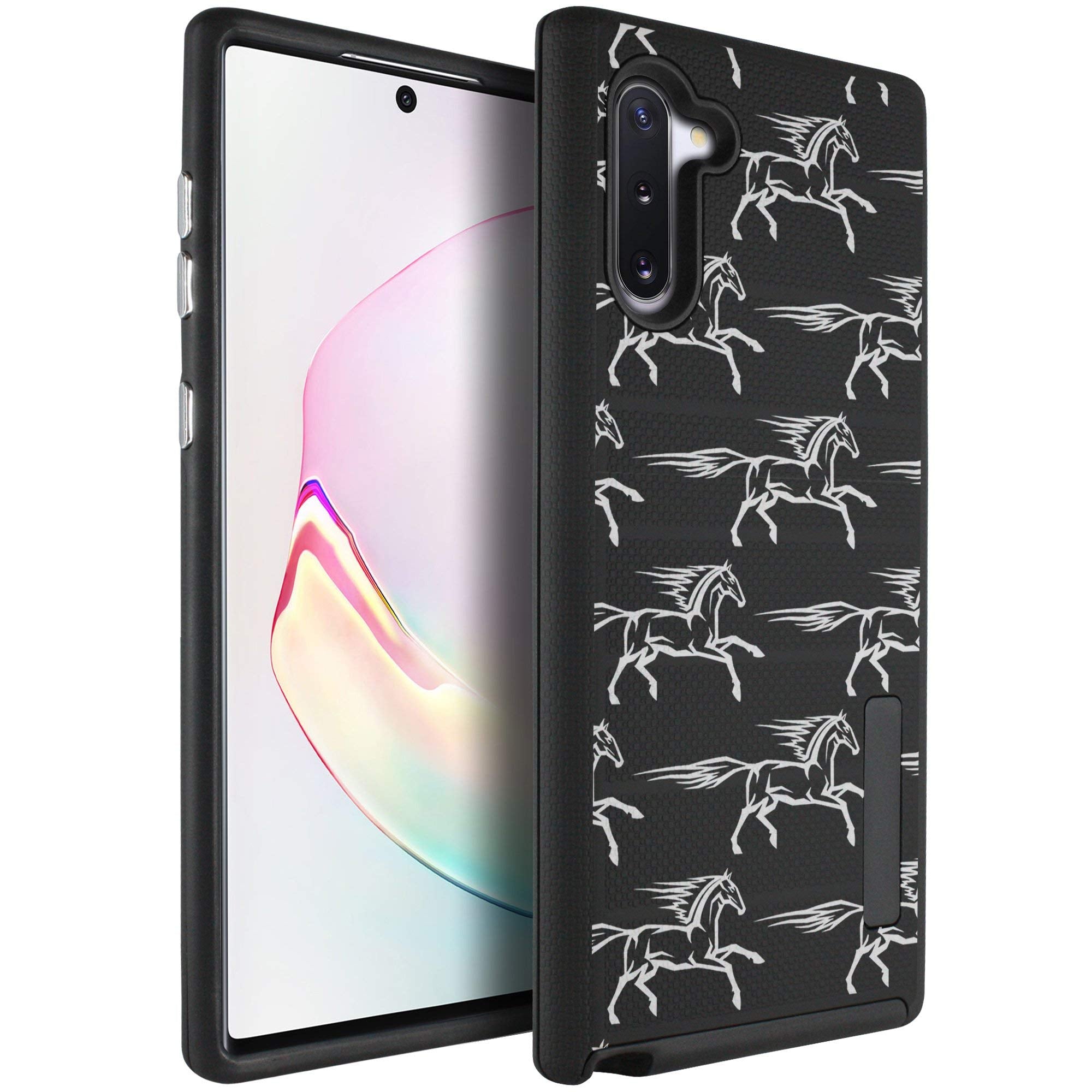 Casesondeck Case Compatible With Samsung Galaxy Note 10 (6.3) [Grip Tactical] Hybrid Design Case With Rubberized Exterior And Du