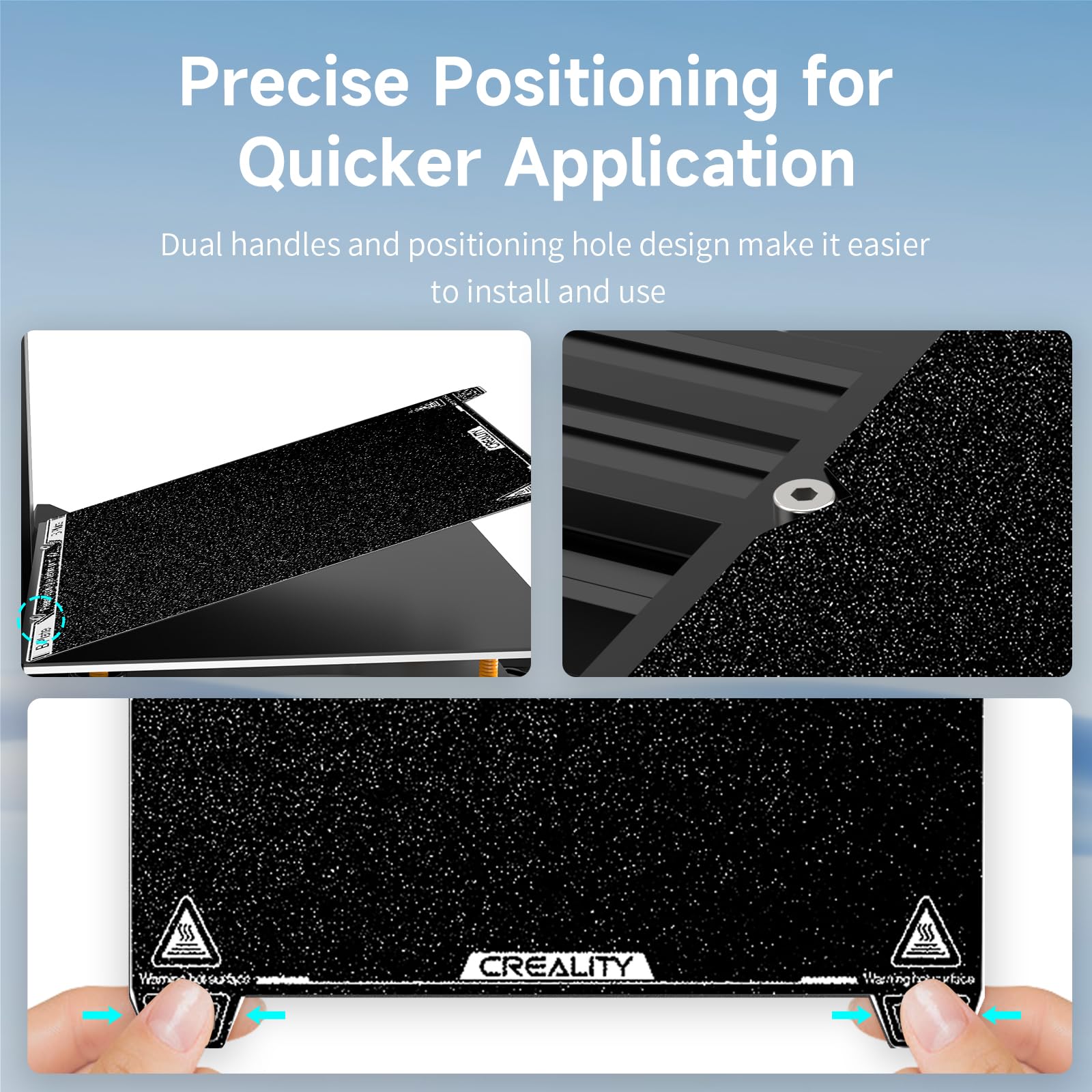 Official Creality K1 Max Build Plate 315X310Mm Textured Pei Spring Steel Magnetic K1 Max Bed Plate 3D Printer Build Plate For K1