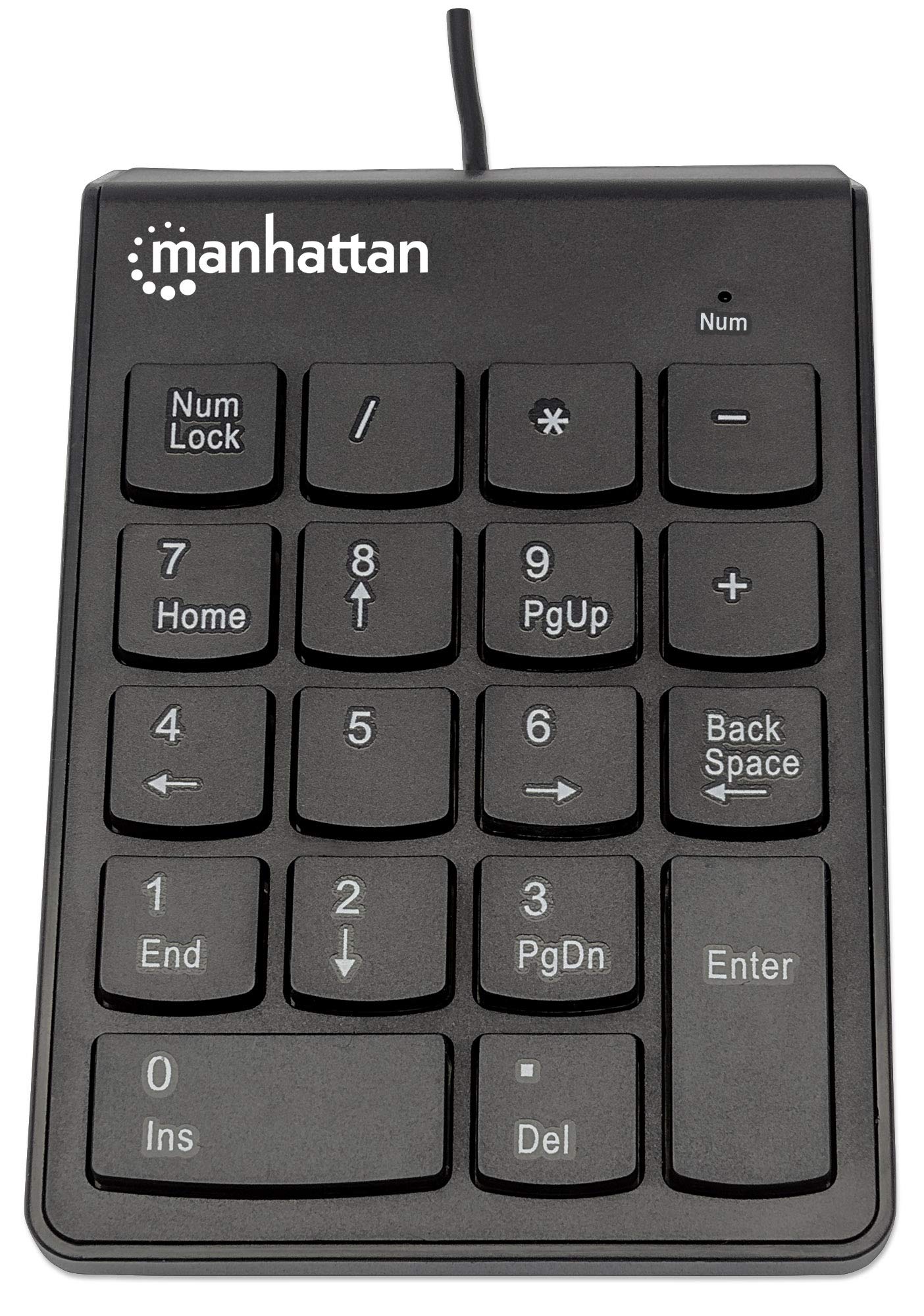 Manhattan Usb Numeric Keypad With 19 Full Size Keys   176354
