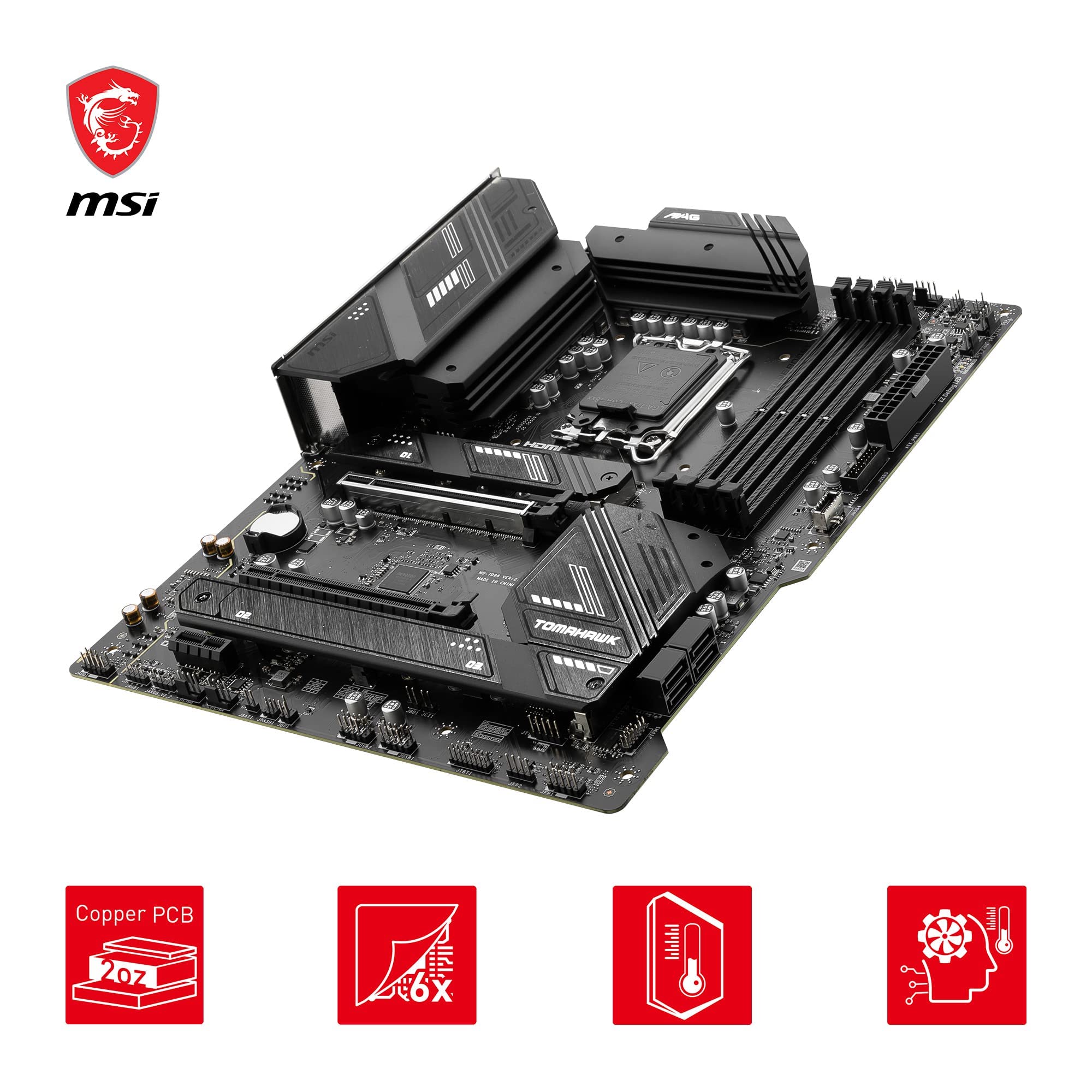 Msi Mag B760 Tomahawk Wifi Motherboard Lga 1700 Atx
