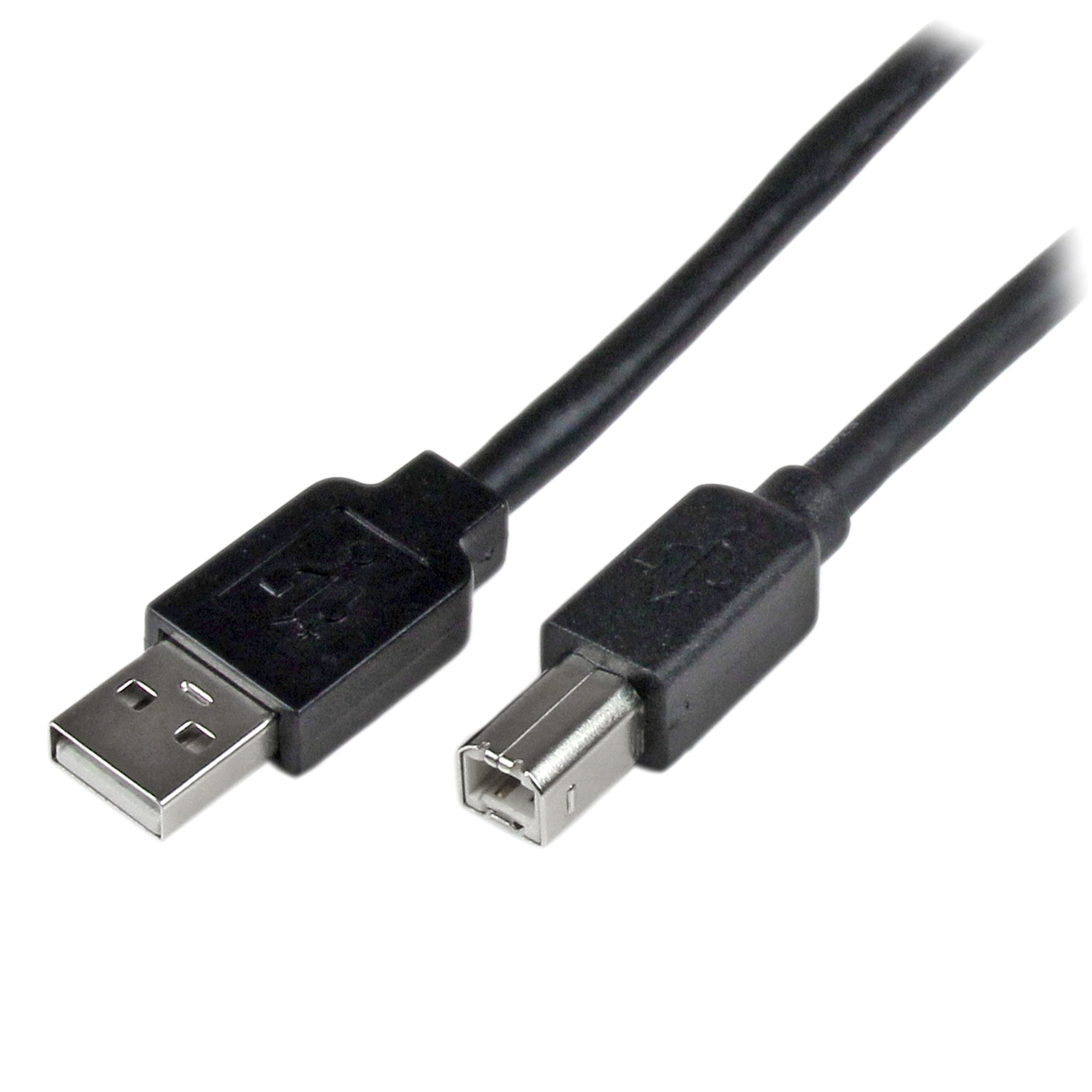 Startech.Com 20M / 65 Ft Active Usb 2.0 A To B Cable   Long 20 M Usb Cable   20M Usb Printer Cable   1X Usb A (M), 1X Usb B (M)