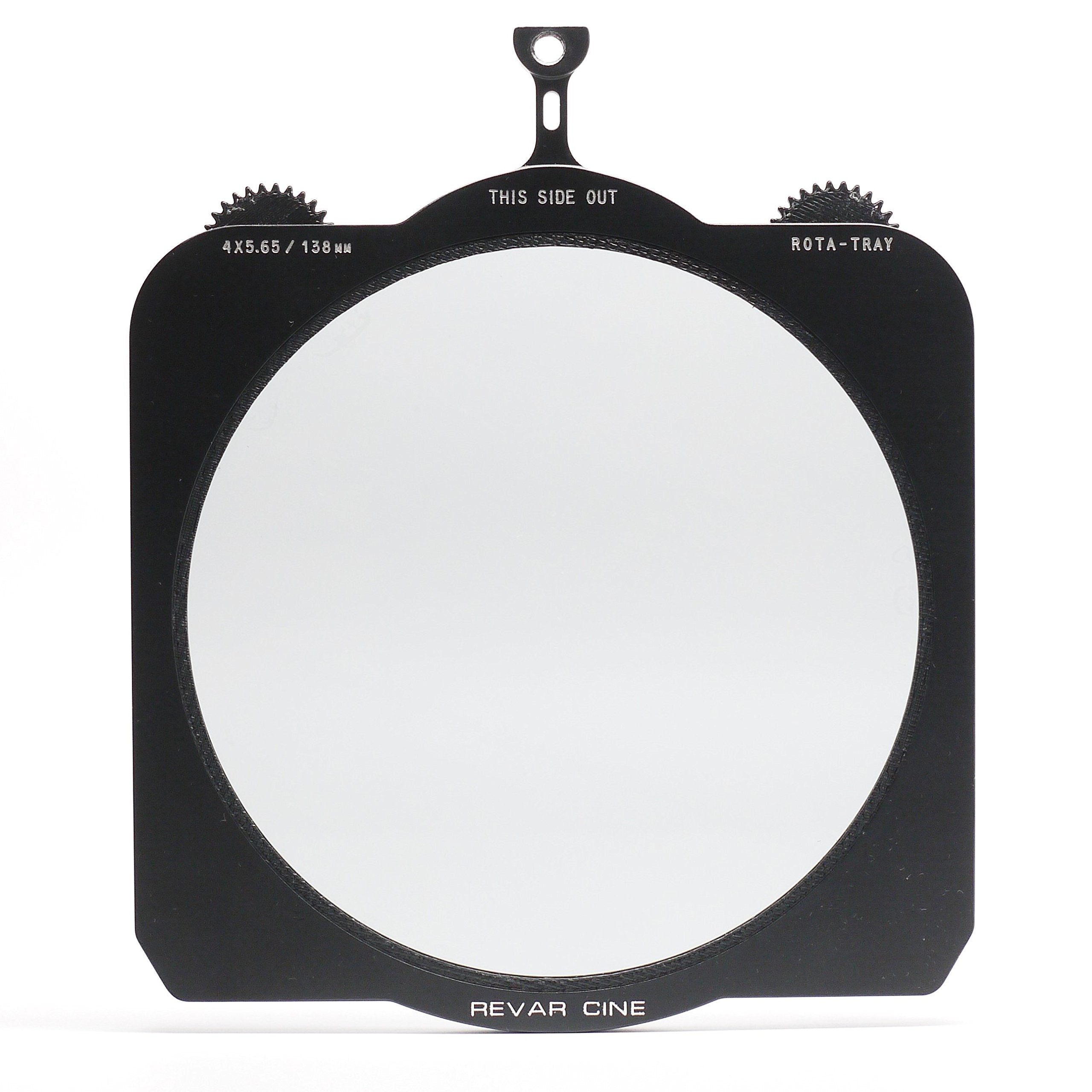 Revar Cine RC-RT4565138CP Rota-Tray 4x5.65/138mm with Circular Polarizer Rotating Filter Tray, Black