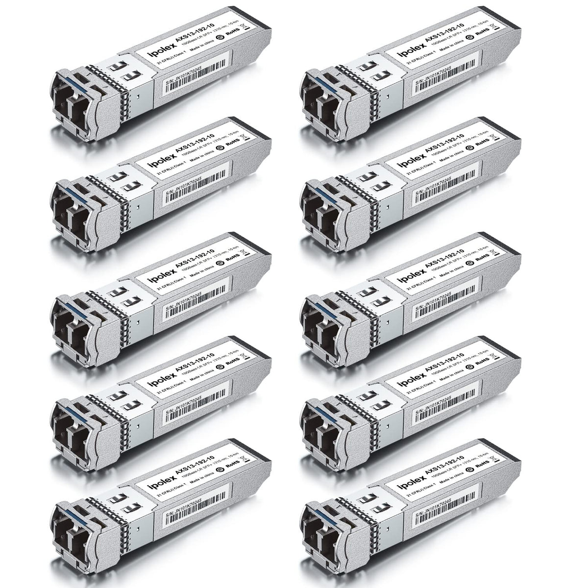 10G Lr Sfp+ Transceiver, 10Gbase Lr Fiber Module, Sfp+ Lr To Lc Single Mode For Cisco Sfp 10G Lr, Ubiquiti Uf Sm 10G, Meraki Ma 