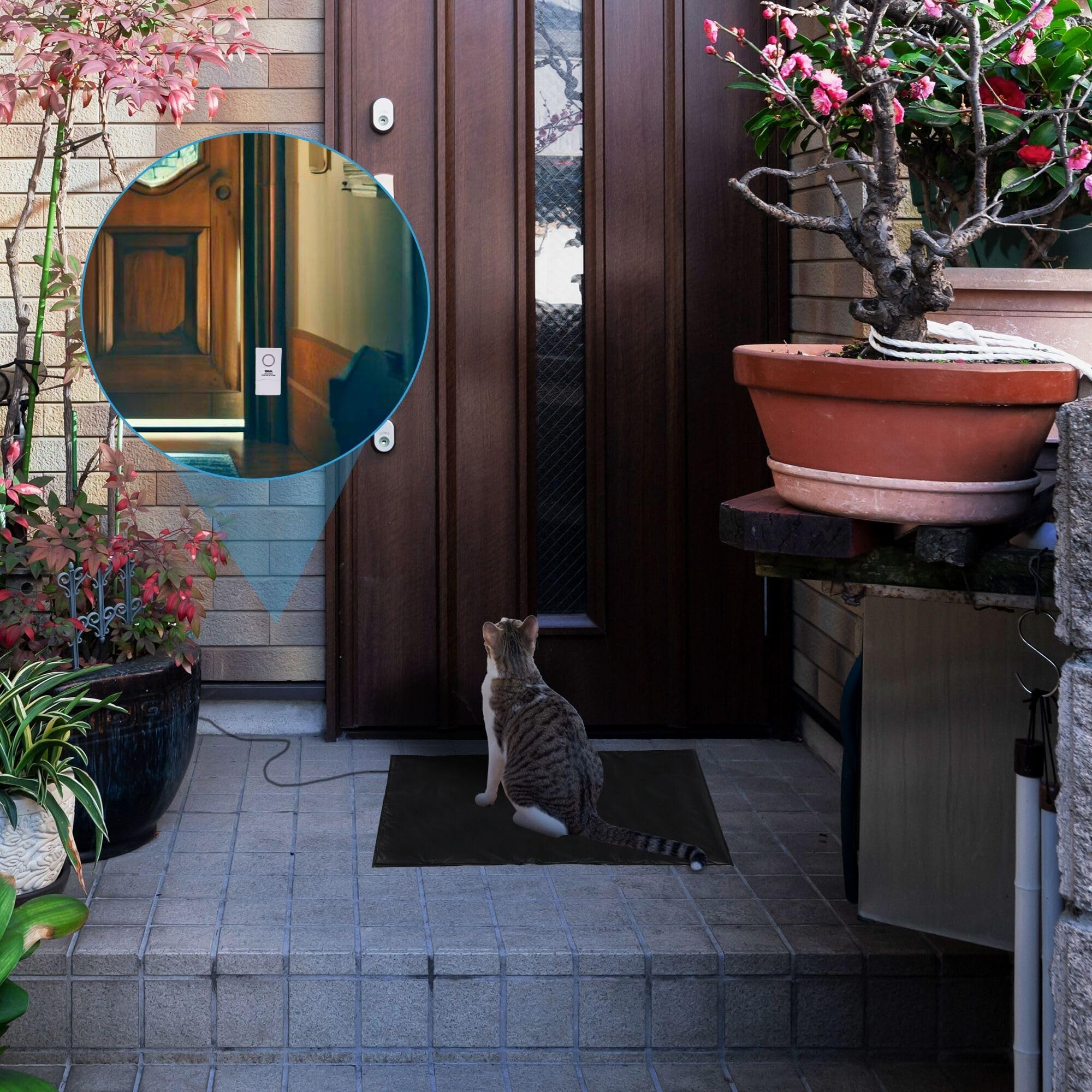 Ideal Security Pressure Floor Mat Home Alarm System � Wired Alarm & Chime, Anti Wandering, Welcome Mat, Pet Door Mat