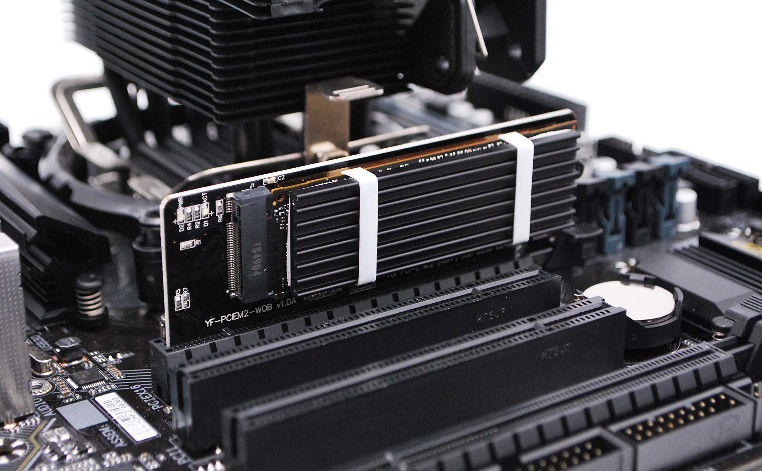 Ezdiy-Fab Nvme Pcie 4.0 Adapter, M.2 Nvme Ssd To Pci Express Adapter With Heat Sink, Only Support Pcie X16 Slot,Support M.2 Ssd