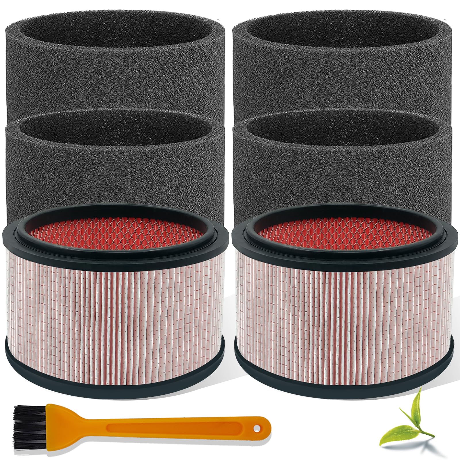 Lvjusen Vjff Replacement Fine Dust Filter Fits Vacmaster Vfb511B 0201 Beast/ Vwmb508 0101/ Vf408/ Vf409/ Professional Vf410P, Re