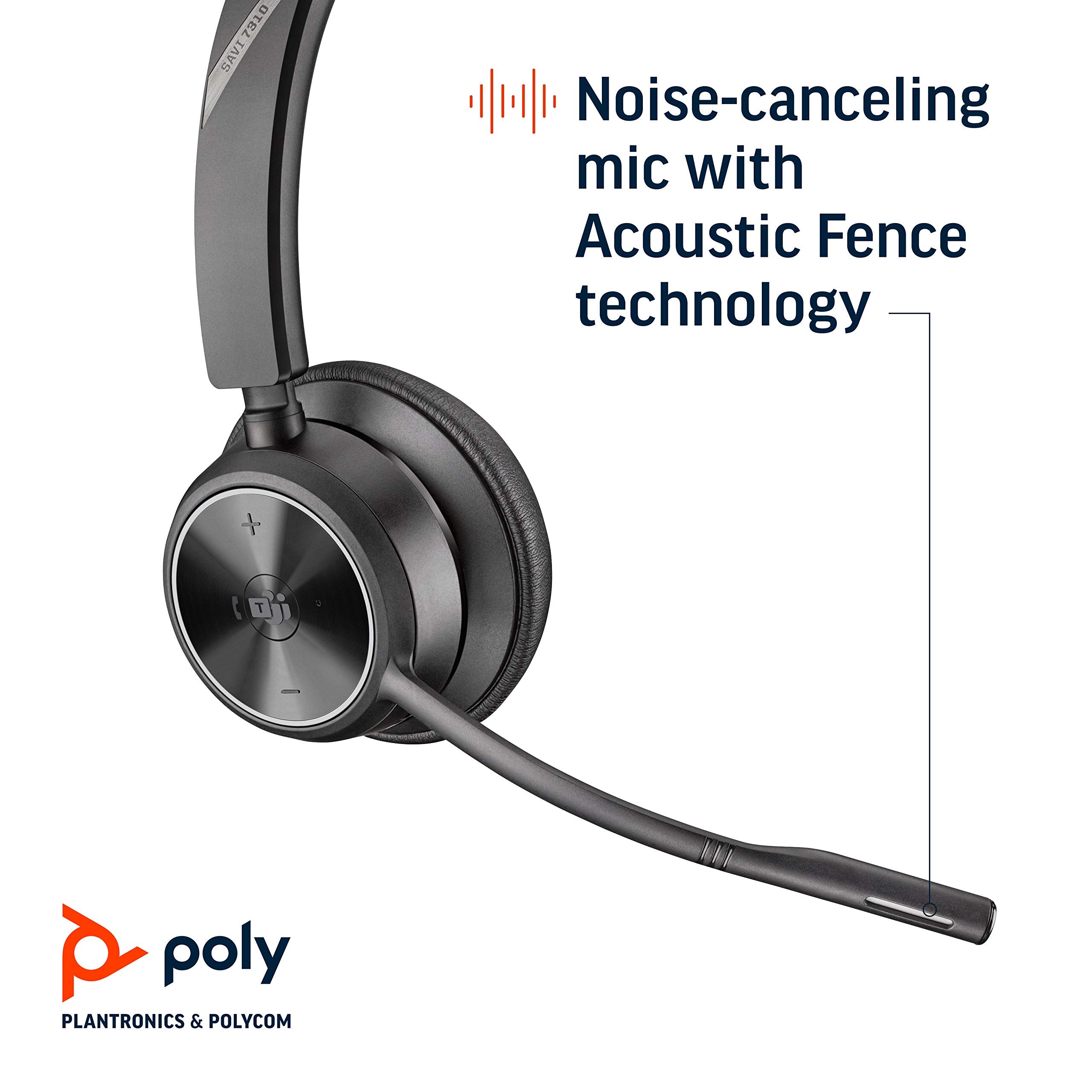 Poly Savi 7310 M Ultra Secure Wireless Dect Headset System   Microsoft Teams Certified Version