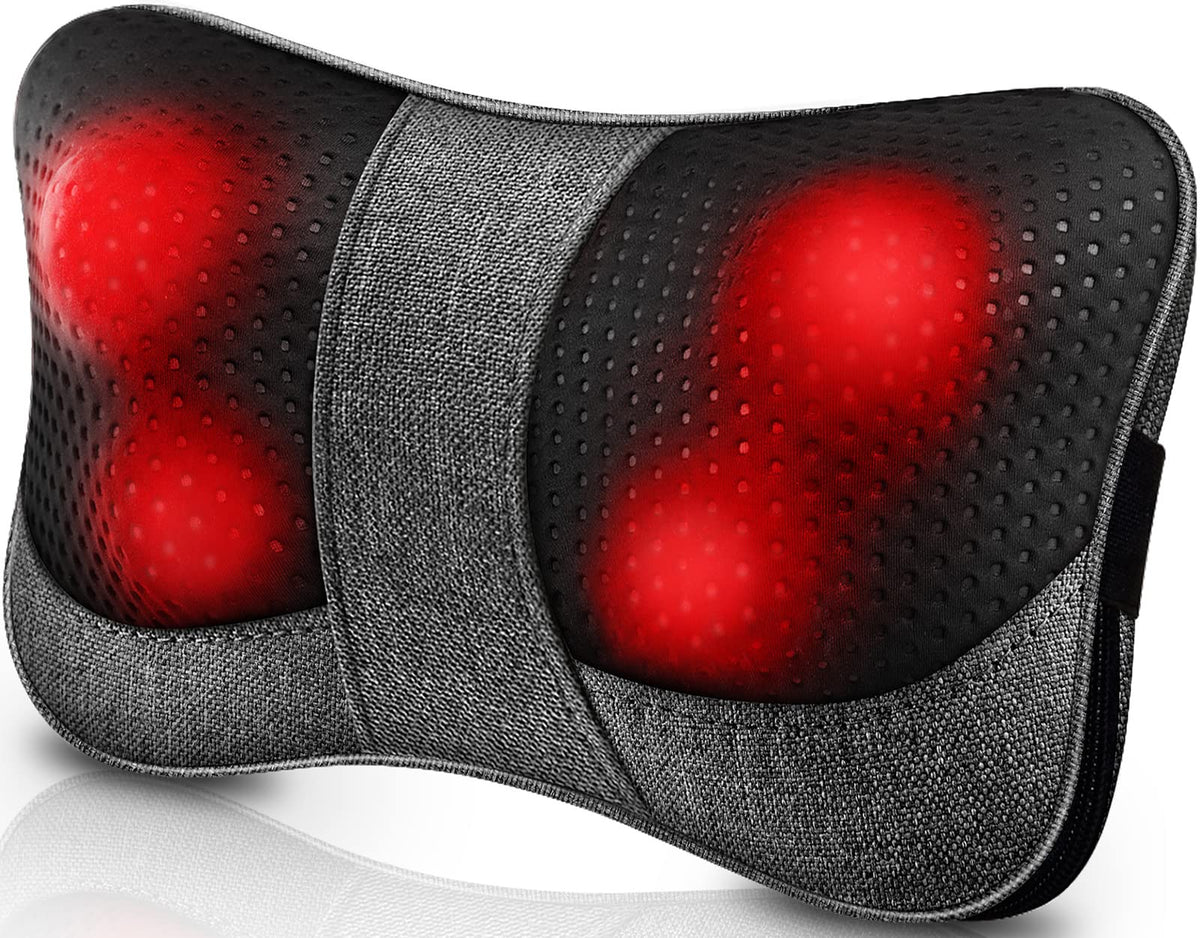 Back Massager With Heat, Gifts For Christmas, New Year, Mothers Day, Fathers Day, Birthday, Shiatsu Neck Massager Shoulder Massa