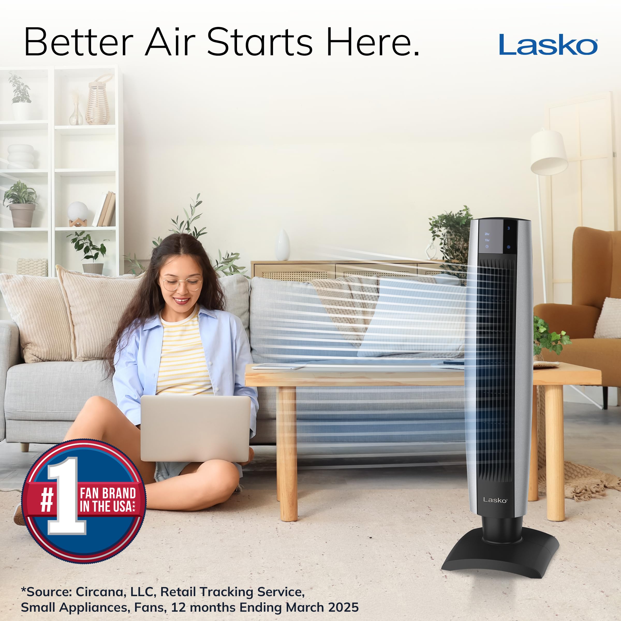 Lasko   2711 37 Tower Fan With Remote Control (457991)