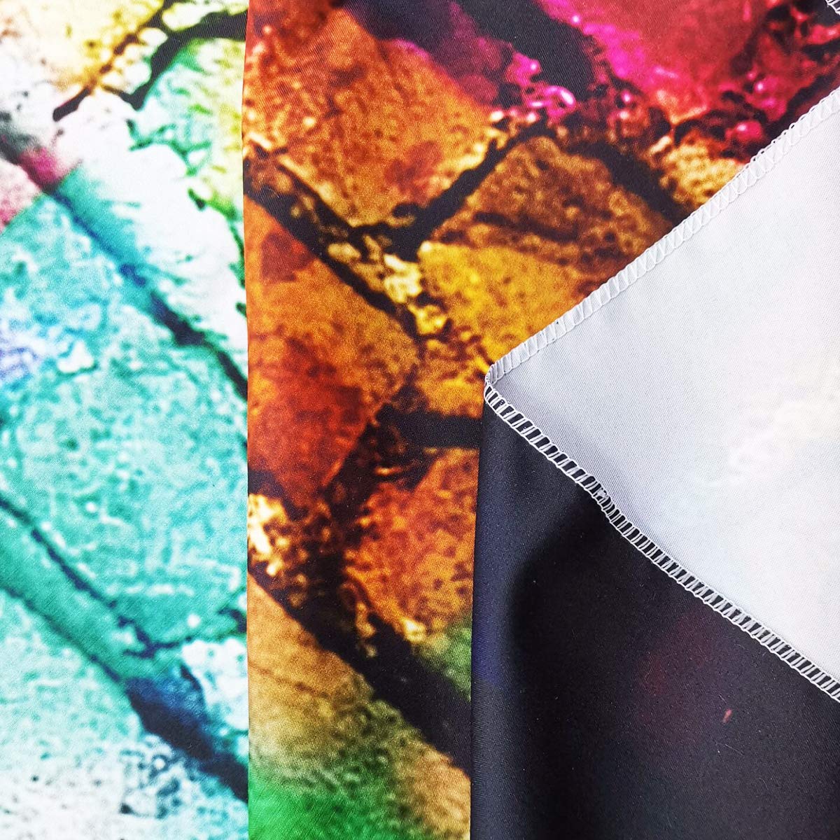 Riyidecor Colorful Brick Wall Photography Backdrop Graffiti Polyester Fabric Multicolor 7x5 ft RY-BA13-WWDE