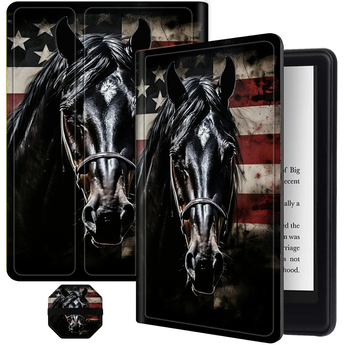 Slim Case For All-New 6'' Kindle (11Th Gen, 2024/2022 Release E-Reader) + 1 Screen Clean Pad, Folding Pu Leather Soft Tpu Inner 