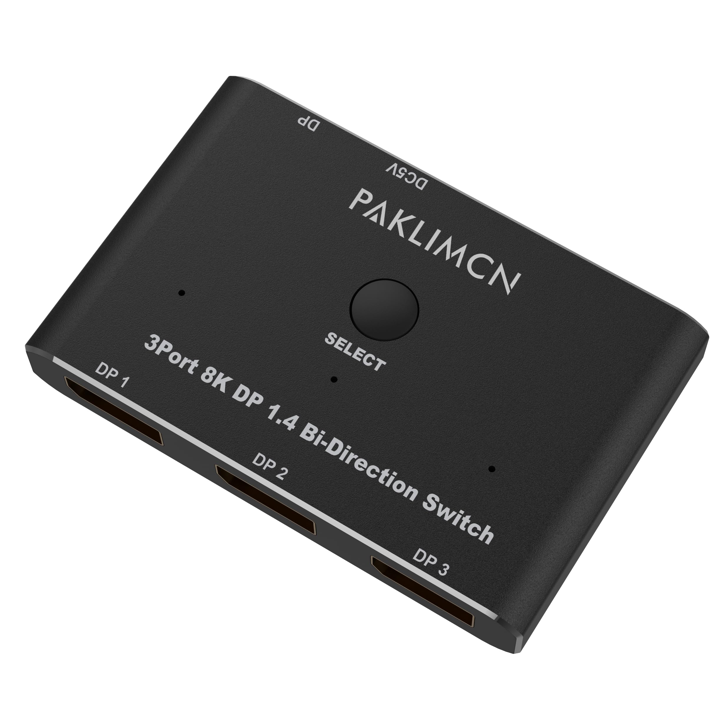 Displayport Switch 8K60Hz Display Port 1.4 Switcher Box Dp 4K@144Hz Bi Directional 3In1Out Switcher, 1 In 3 Out For Switching Vi