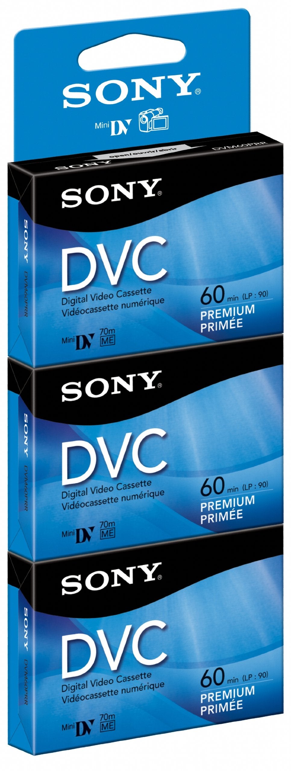 Sony DVM60PRR/3 60 Minute DVC Tape Hang Tab