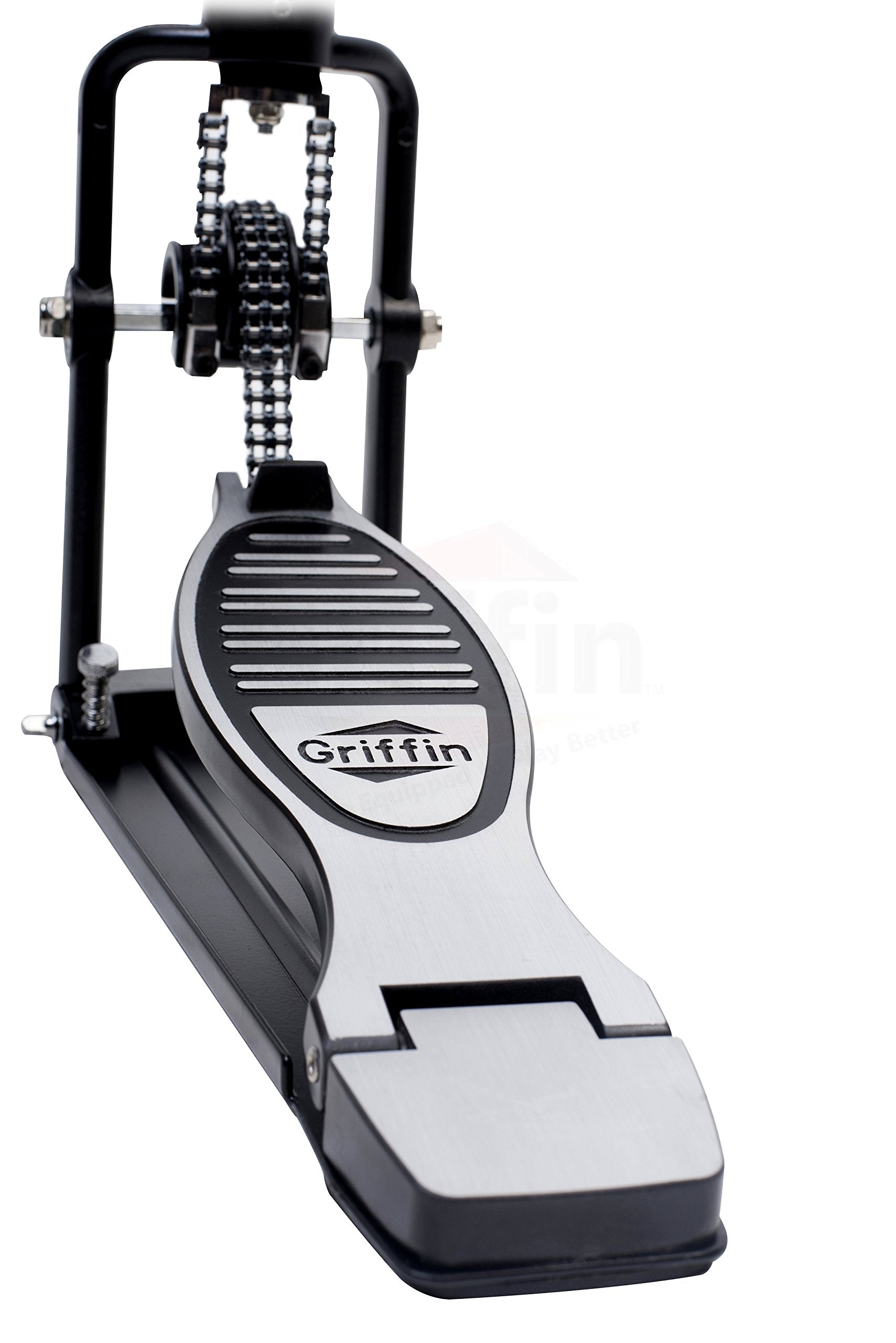 Griffin Remote Hi Hat Stand With Foot Pedal Drummers Cable Auxiliary Cymbal High Hat Percussion Hardware With Drum Key | Heavy D