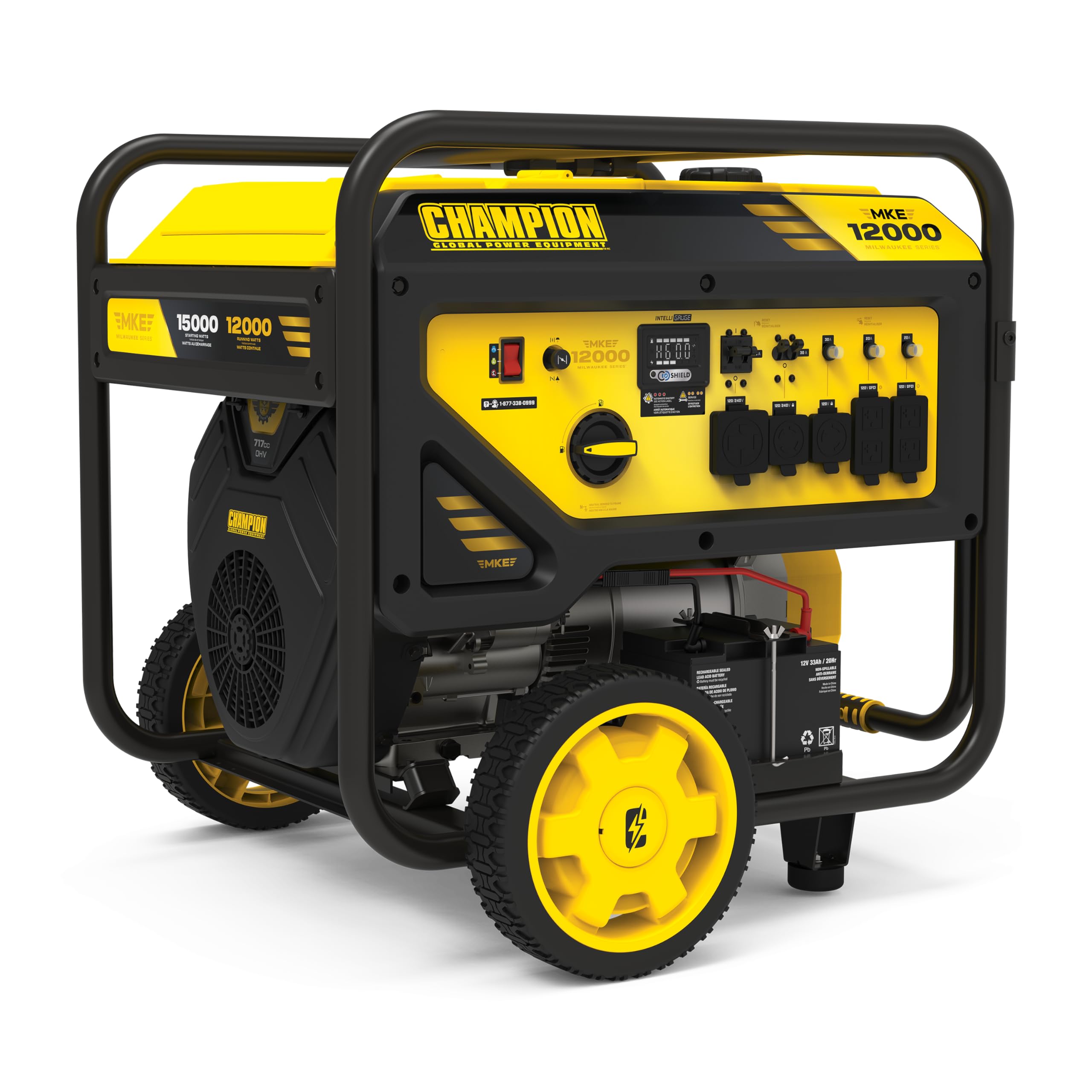 Champion Power Equipment 15,000 Watt Mke Series Portable Generator With Electric Start And Co Shield