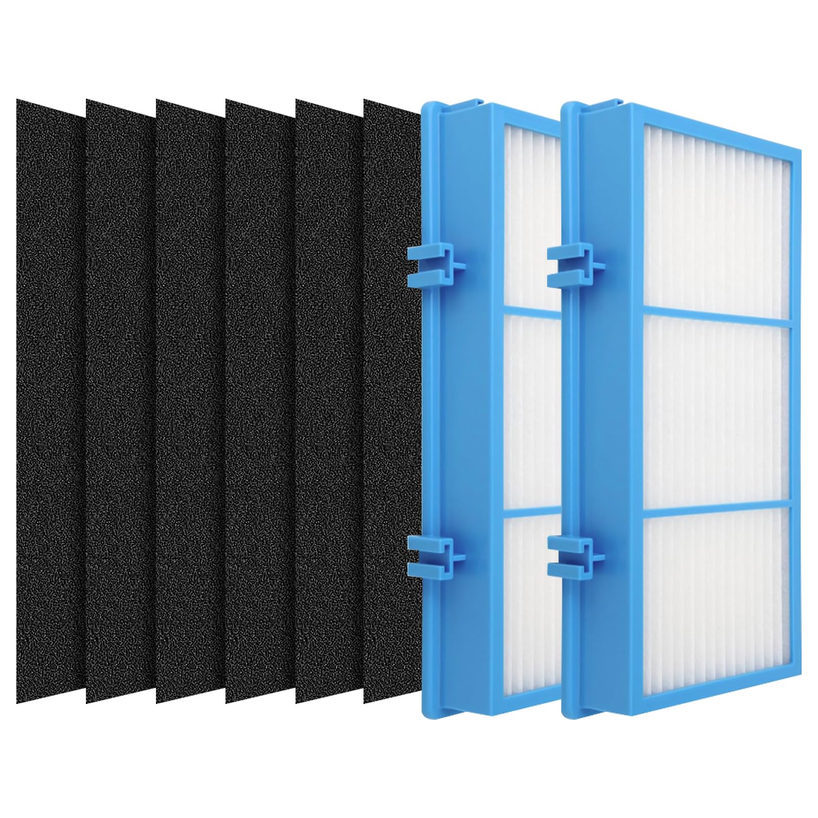 Ancolin 2 Hepa Filters + 6 Carbon Booster Filters Compatible With Holmes Aer1 Type Total Air Purifier Replacement Filters, Hapf3