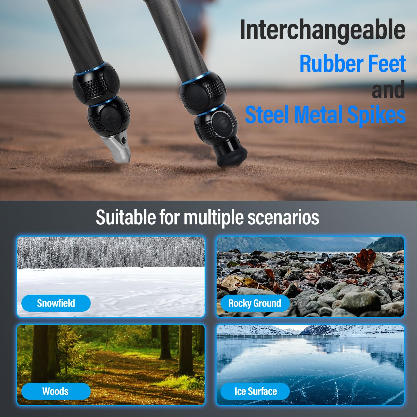 Sirui Am223L Mini Leveling Tripod, Carbon Fiber Desktop Travel Tripod For Dslr Camera Video Camcorder, Max Load 33Lbs, Max Height 14.2'