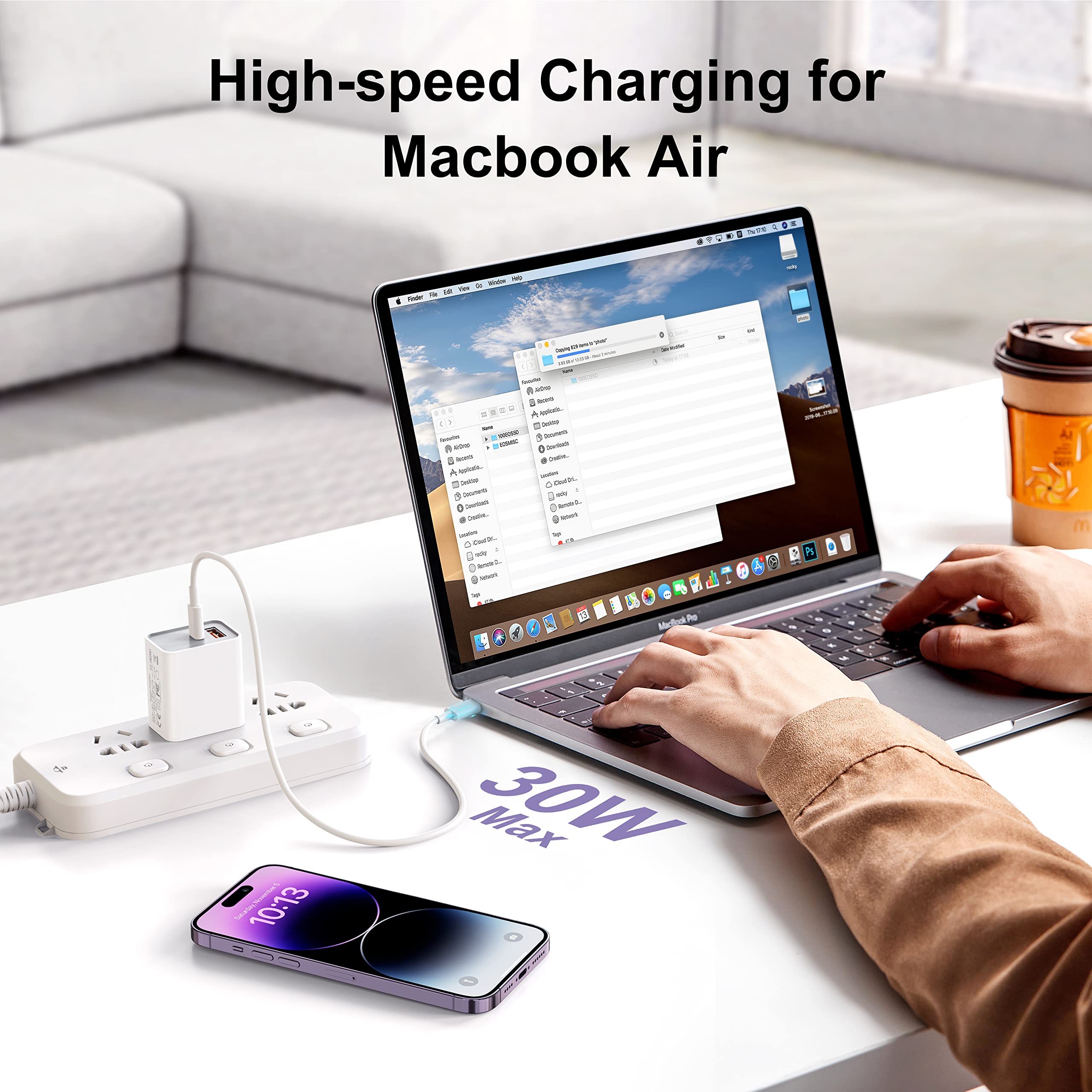 Usb C Super Fast Charger, 3 Pack 30W Dual Port Pd+Qc Fast Charger Adapter Block For Iphone 16/15/14/13/Pro/Pro Max/Plus/Ipad/Mac