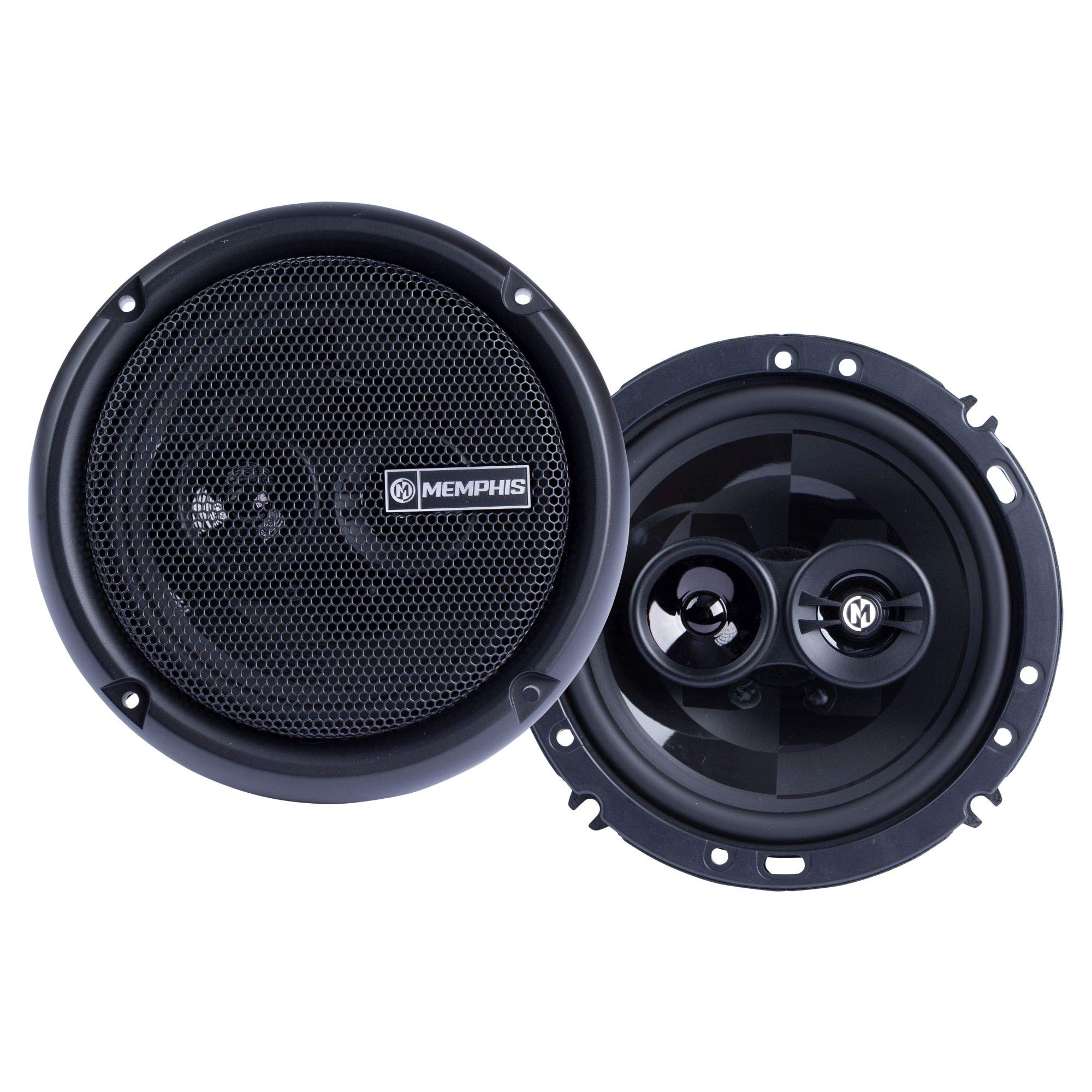 Memphis Audio Prx603 Power Reference Series 6.5' 3 Way Coaxial Speakers With Swivel Tweeters   Pair