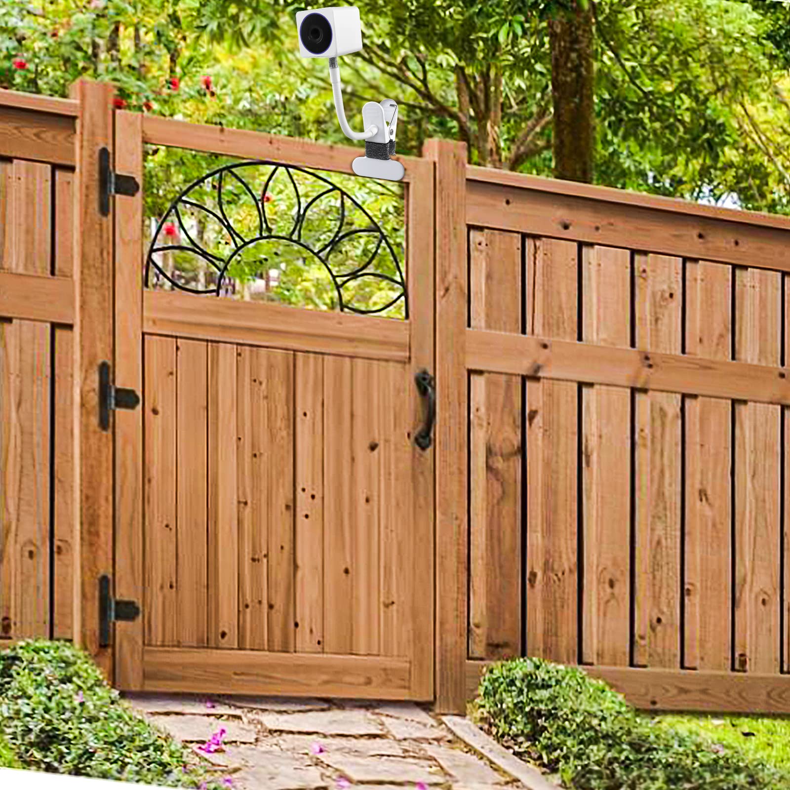 Holaca Baby Monitor Flexible Clip Mount For Wyze Cam Og,Wyze Cam Outdoor V1/V2,Wyze Cam Pan/Pan V2/Pan V3,Wyze Cam V3/V3 Pro Twi