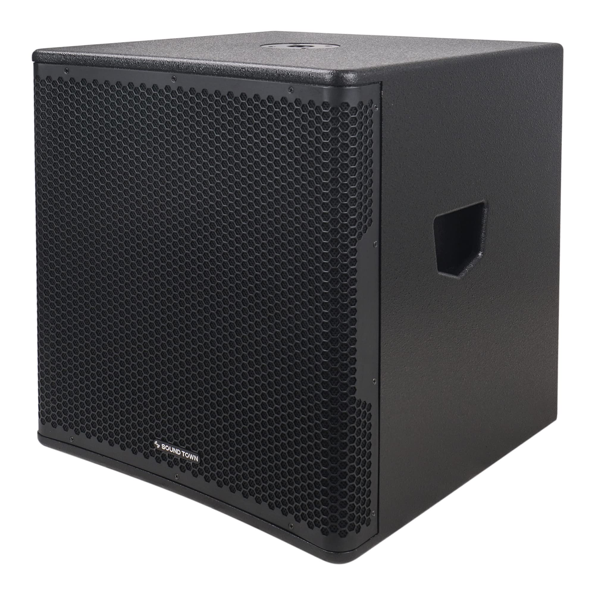 Sound Town Oberon Series 15'' 1400W Powered Pa/Dj Subwoofer With Class D Amplifier, Lpf And Selectable Dsp Output Modes, 4'' Voi
