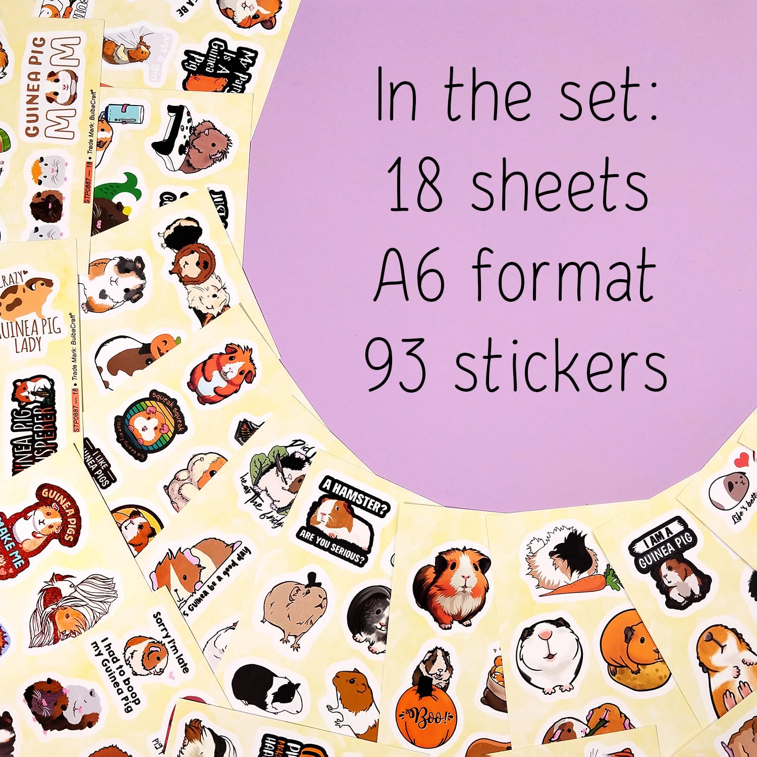 Guinea Pig Stickers   Guinea Pig Party Favors, Guinea Pig Birthday Decorations   Guinea Pig Stuff, Accessories, Gifts For Guinea