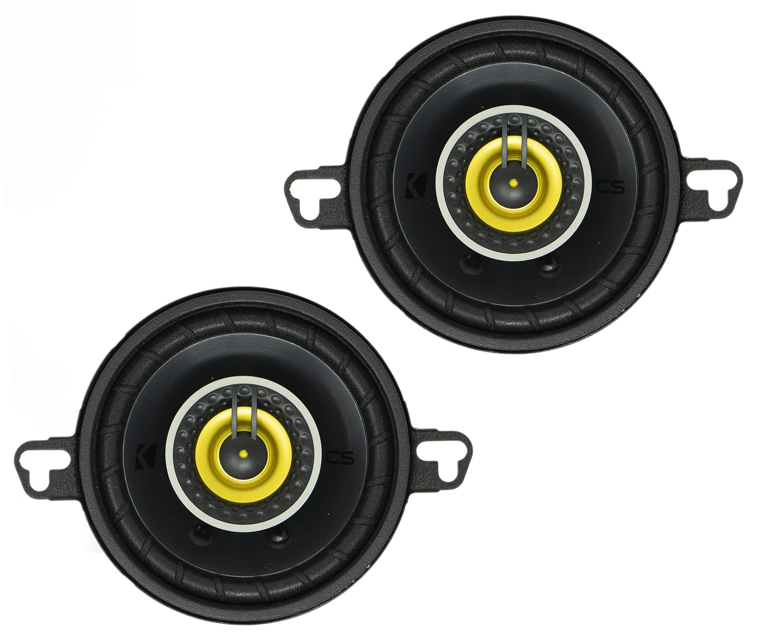 Kicker 46Csc354 Cs Series Csc35 3.5 Inch (89Mm) Coaxial Speakers, 4 Ohm (Pair)