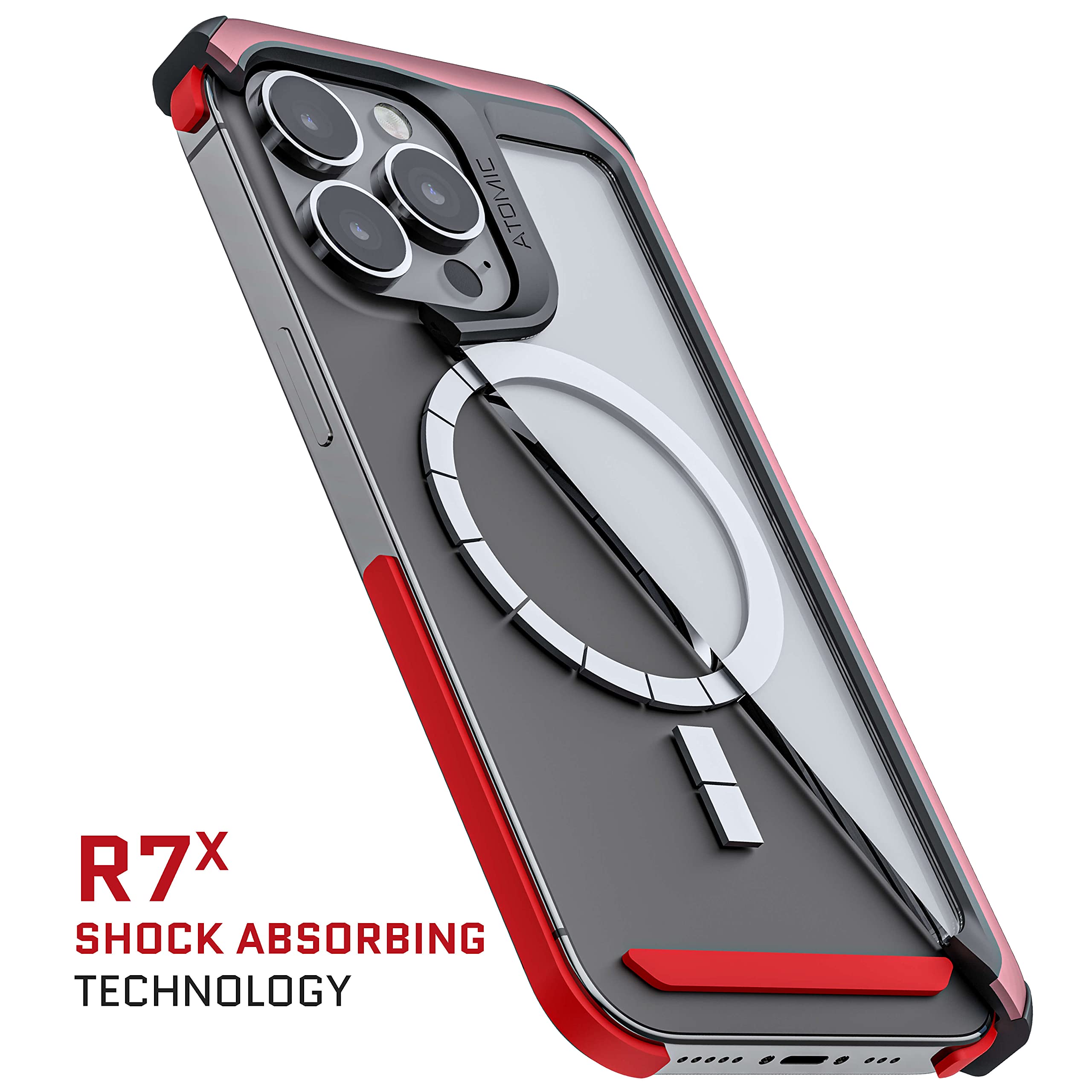 Ghostek Atomic Slim Cute Iphone 13 Pro Case Pink For Women With Magsafe Ring Magnet Built In Wireless Charging Compatible Protec