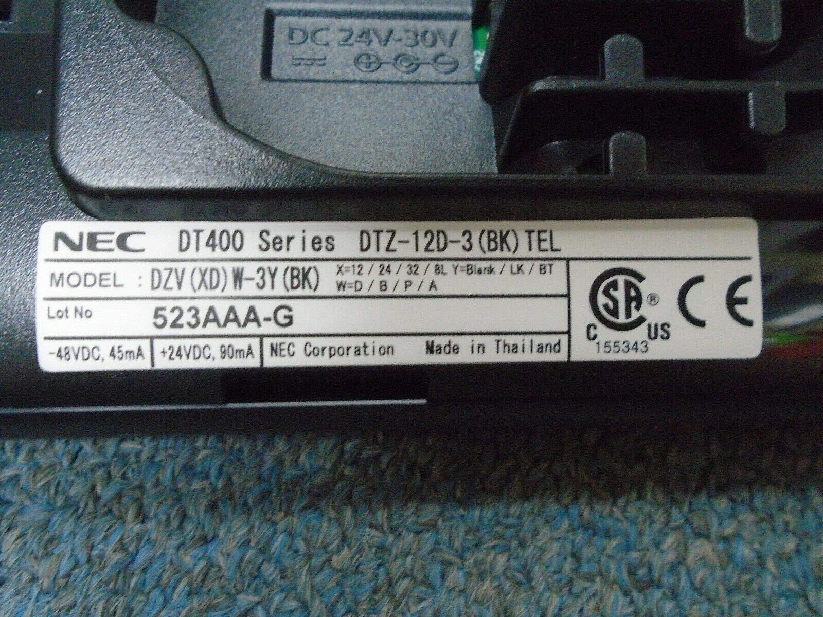 NEC DTZ 12D 3(BK) DT430 Digital 12 Button Display Endpoint Black Phone, Stock# 650002 by NEC