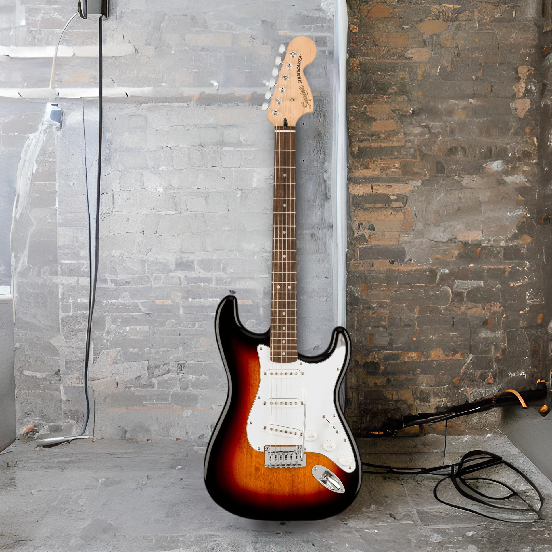Squier Affinity Series Stratocaster Electric Guitar, With 2-Year Warranty, 3-Color Sunburst, Laurel Fingerboard