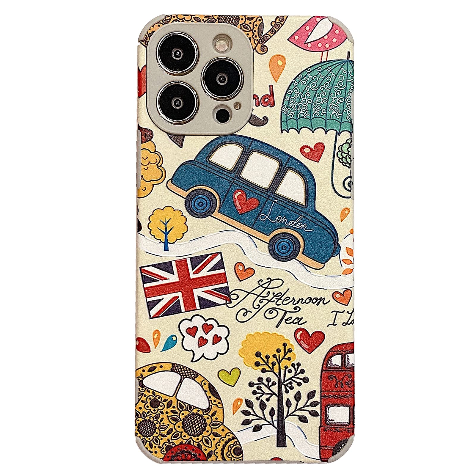 Yonds Queen For Iphone Xs Max Cute Case, Cartoon Creative Cool London Design Golden Stylish Soft Silicone Bumper Anti Slip Shock