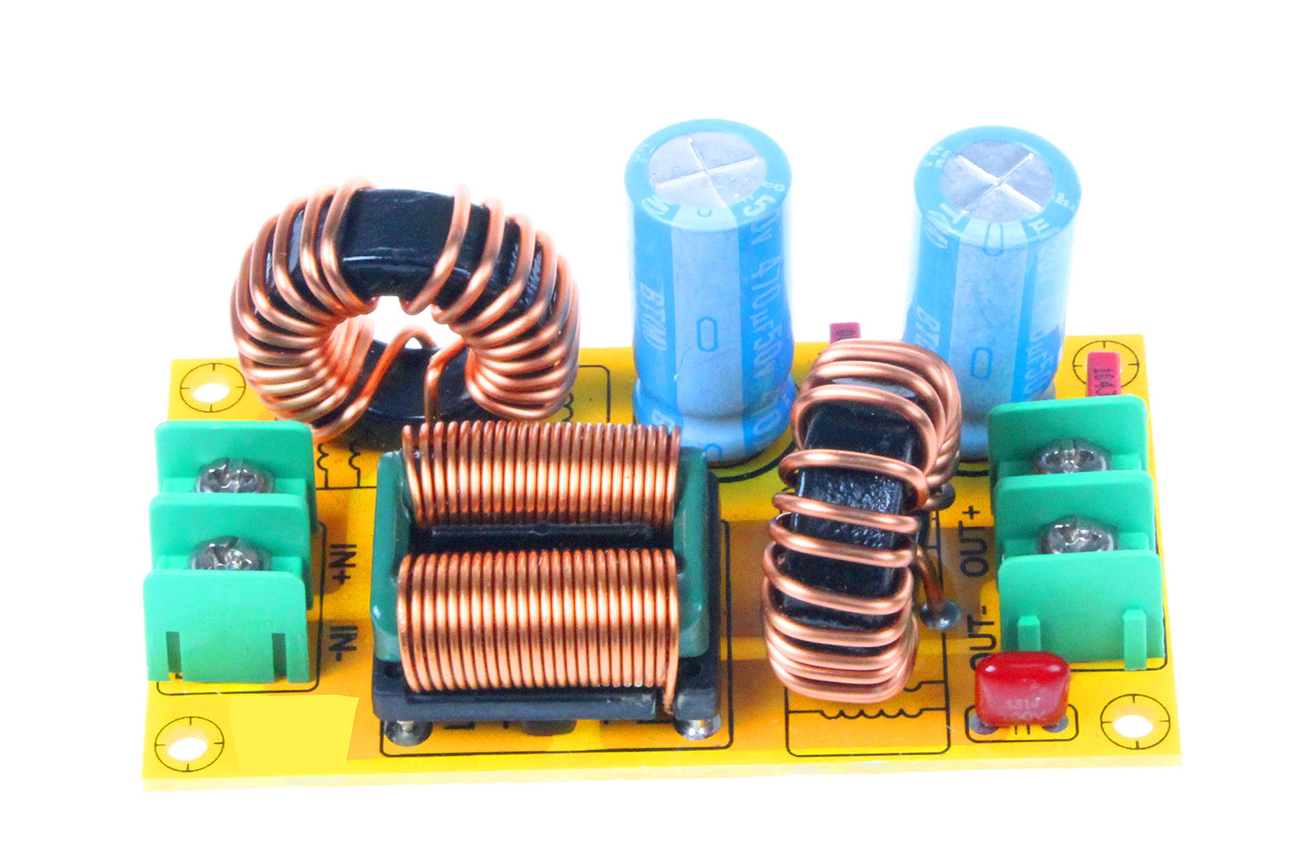 Noyito Dc Lc Filter Dc Emi Power Filter 0 To 50V 2A 4A 10A 20A Filtering Board (20A)