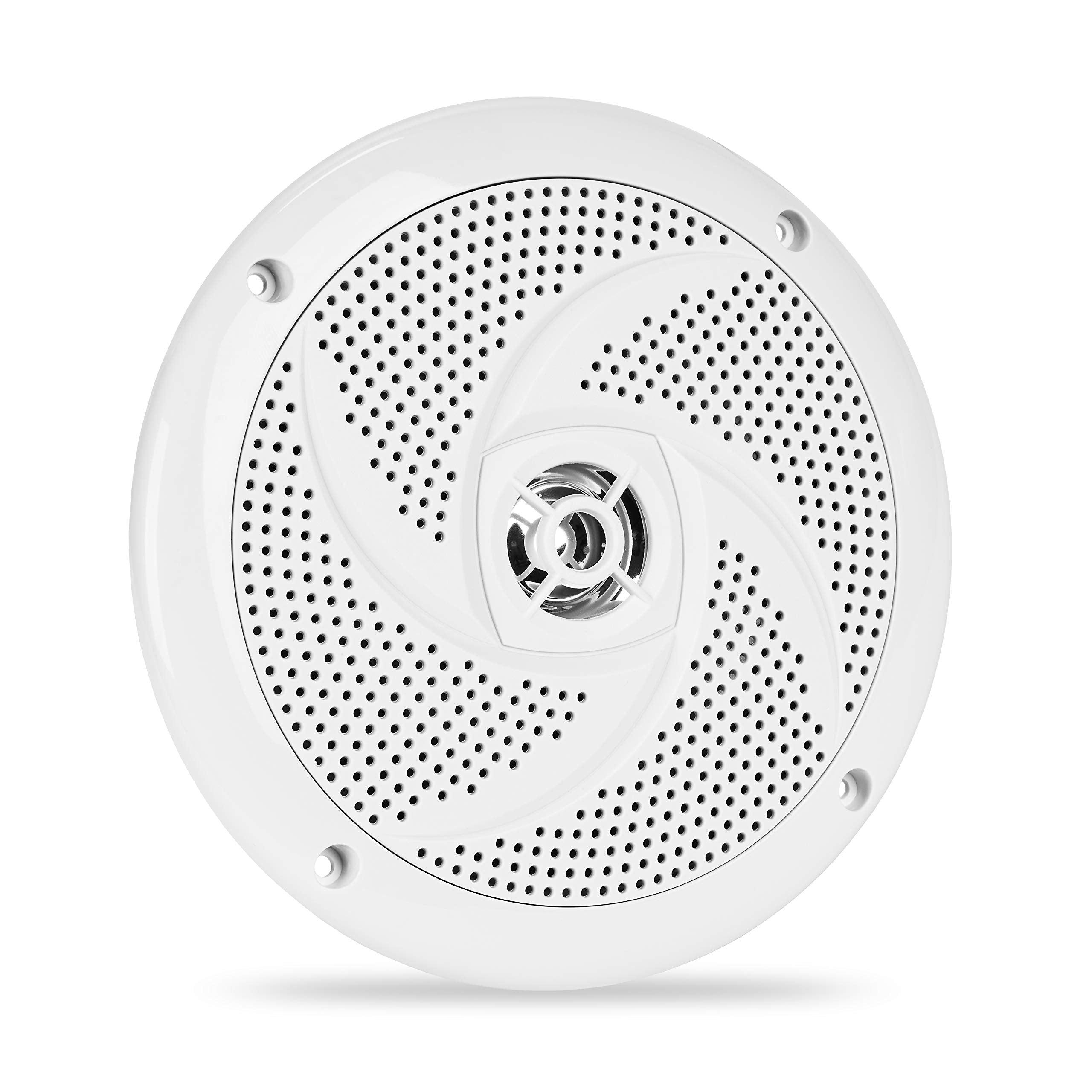 Belva Bms65Sb 400W Peak (80W Rms) 6.5' Shallow Mount 2 Way Black Coaxial Marine Speakers For Boats/Atv/Utv/Sxs/Powersport