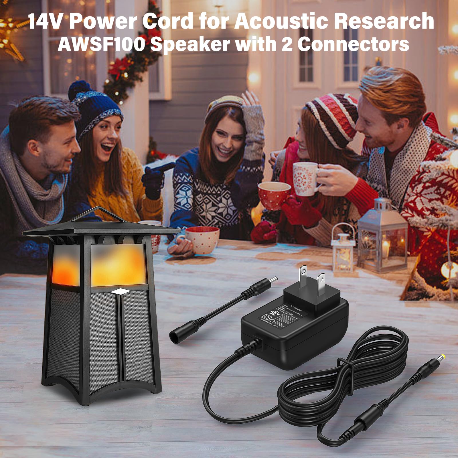 Hienadtor 14V Charger For Acoustic Research Awsf100 Awsee3 Awsf100Bk Awsee3Bk Awsee320 Blj15W140100P1 U Portable Wireless Speake