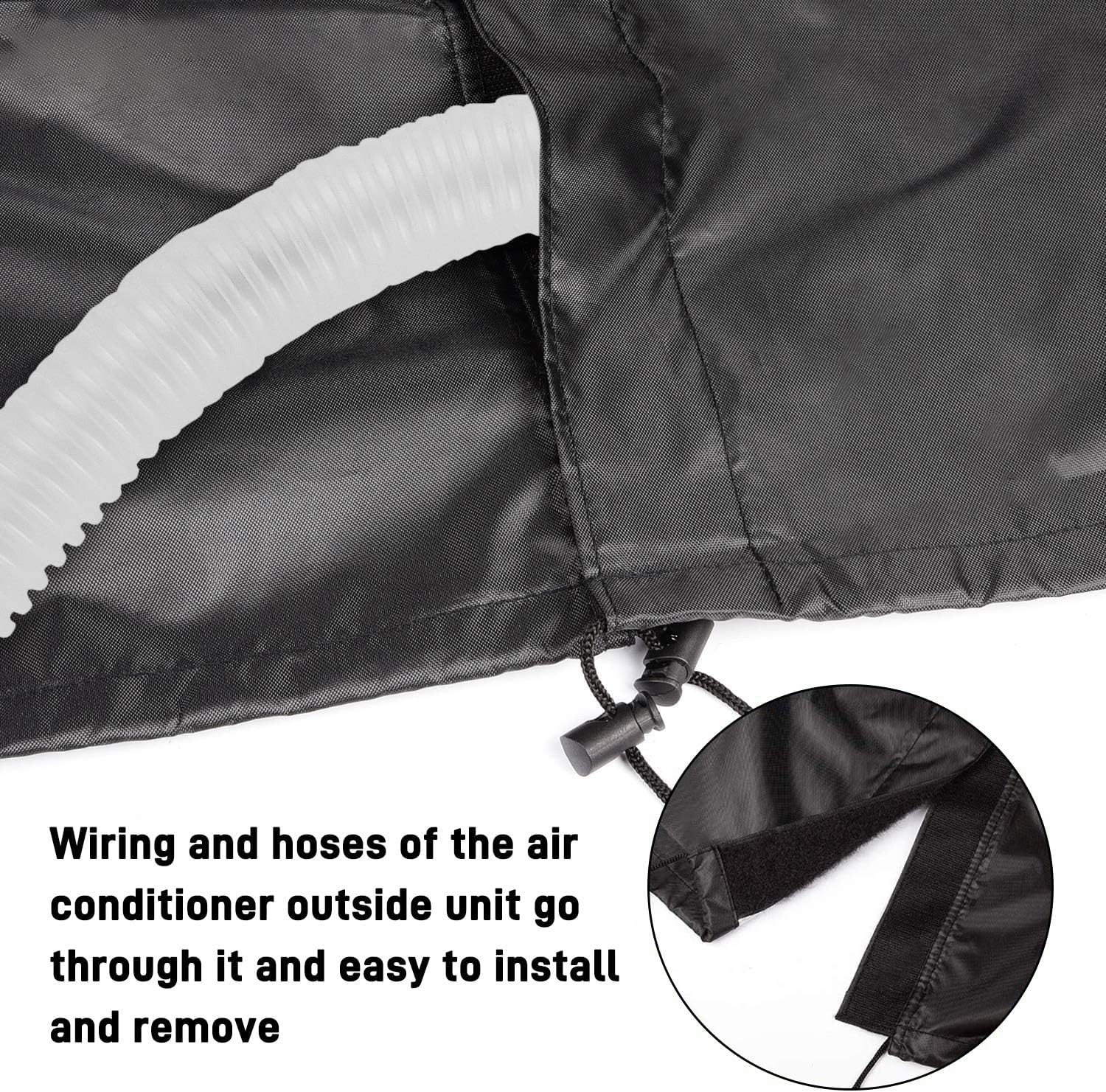 Aozzy Central Air Conditioner Covers For Outside Units Heavy Duty Ac Cover For Outdoor Unit Square Winter Withstand The Rain And