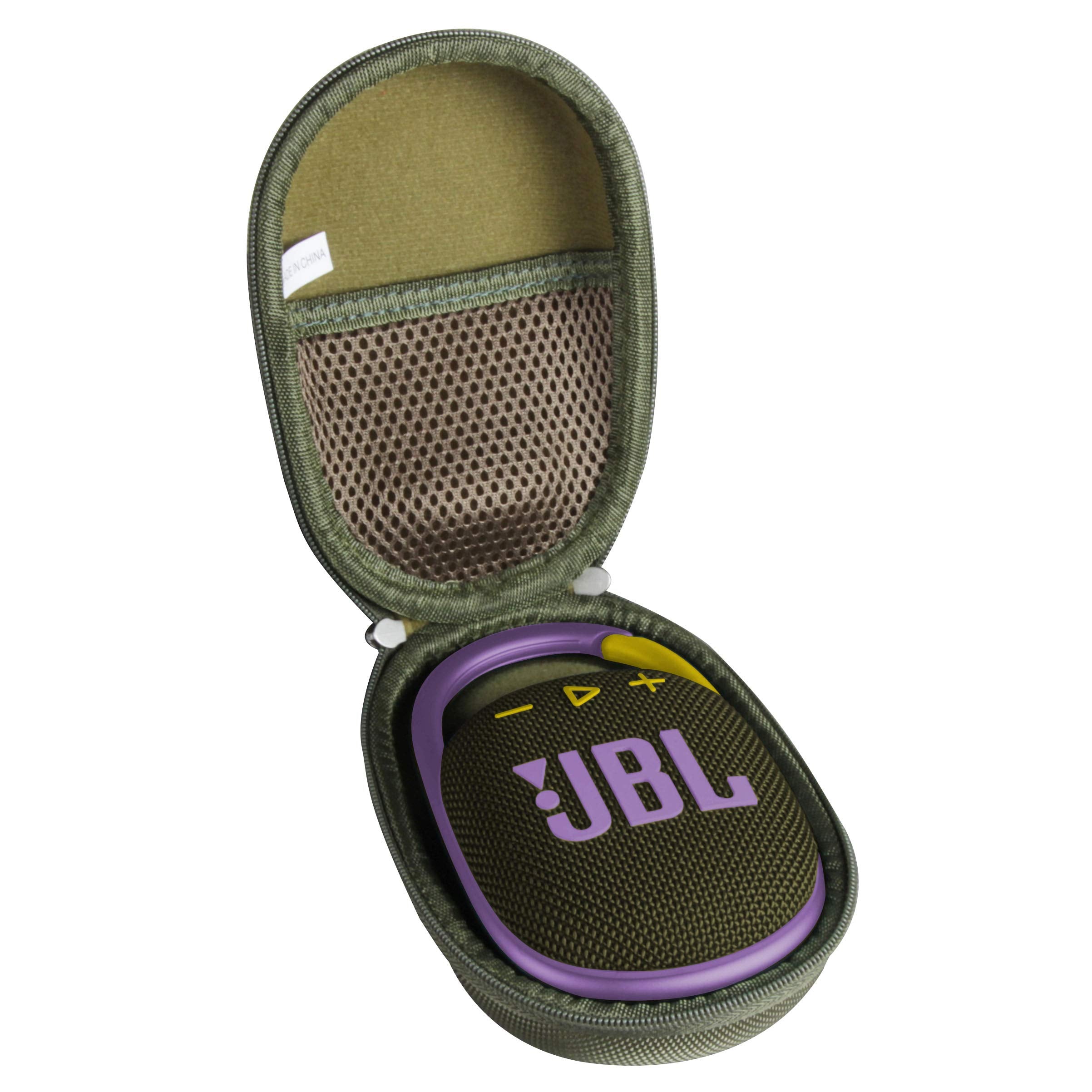 Hermitshell Hard Travel Case For Jbl Clip 4 / Jbl Clip 5 Portable Mini Bluetooth Speaker (Green)