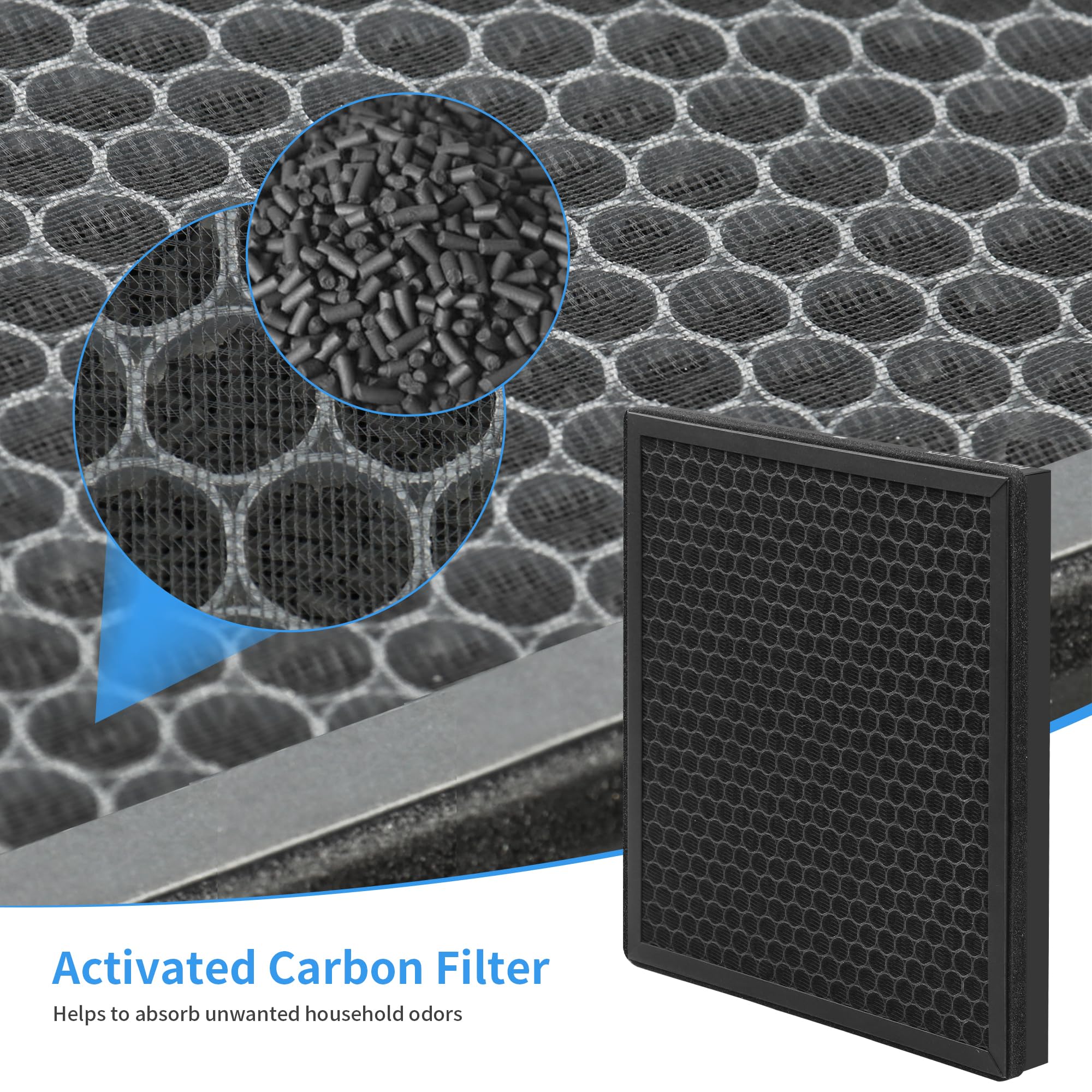 Xbww 6 Packs Hy4866 Replacement Filters Compatible With Morento Hy4866, Westhey Hy4866, Yiou M1 And Fetions Ft5000 Air Cleaner P